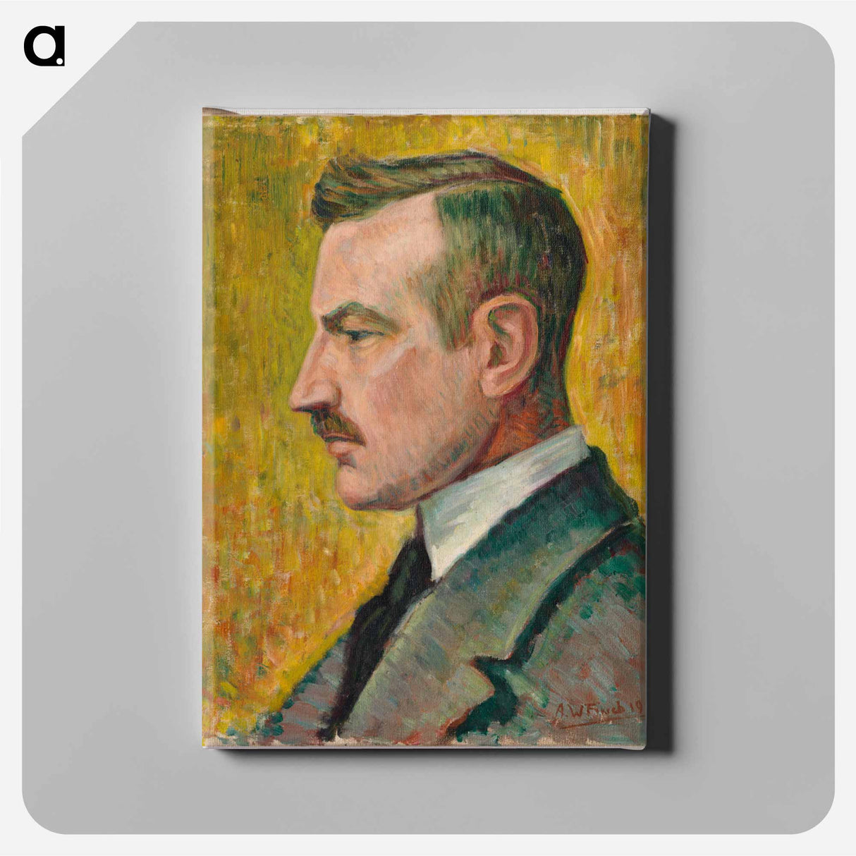 Portrait of artist Magnus Enckell - アルフレッド ウィリアム フィンチ Canvas.