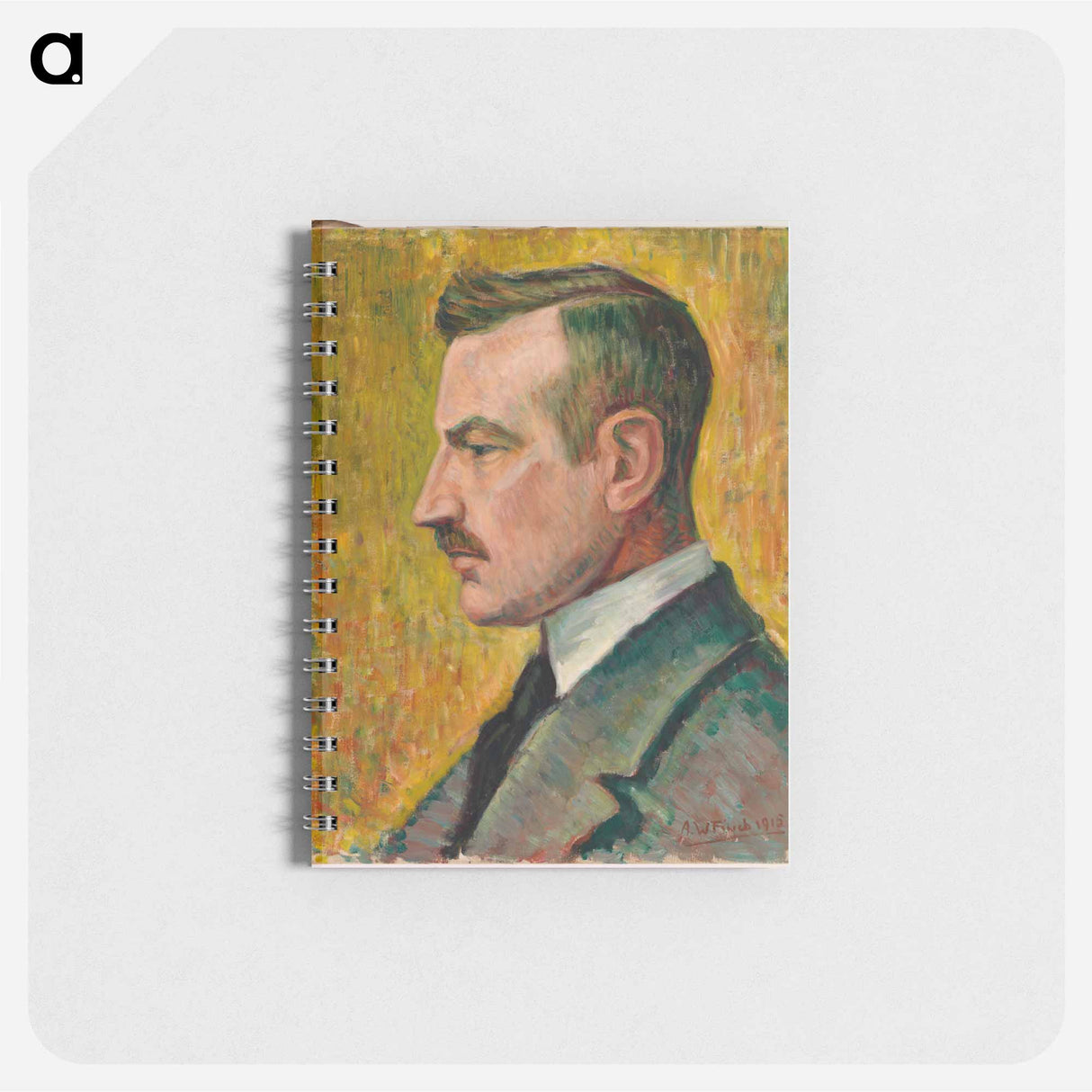 Portrait of artist Magnus Enckell - アルフレッド ウィリアム フィンチ Memo.