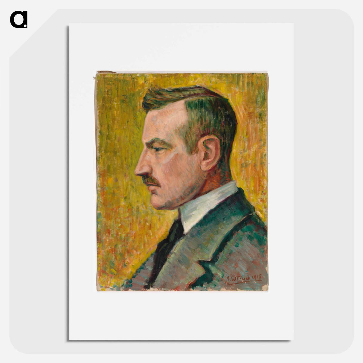 Portrait of artist Magnus Enckell - アルフレッド ウィリアム フィンチ Poster.