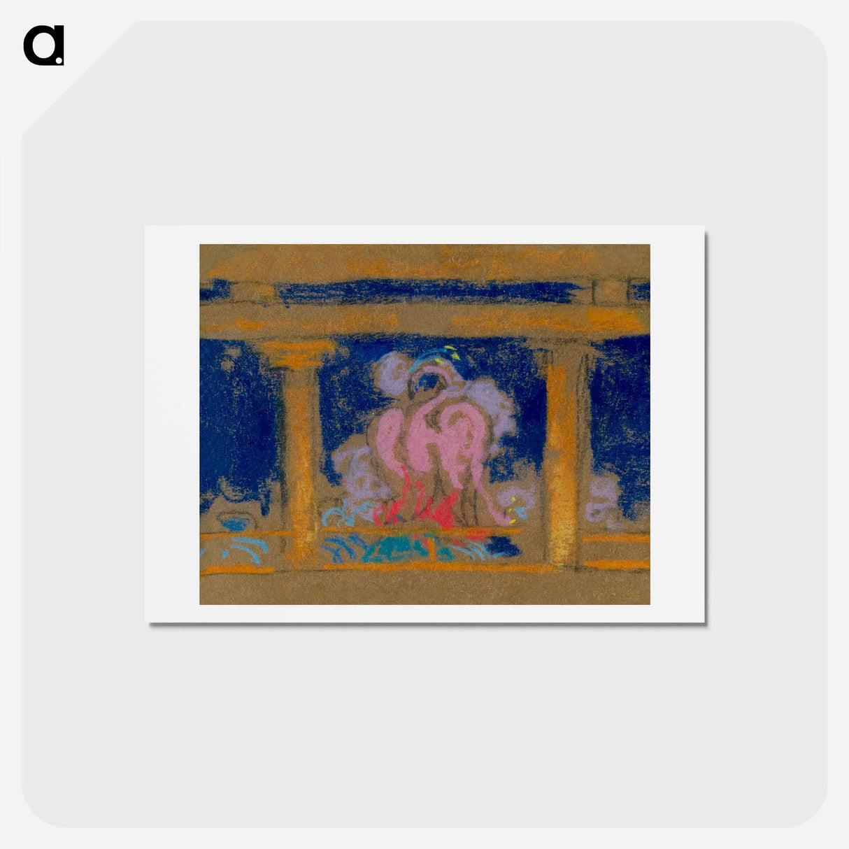 Study for Scene in the Daughter of Heaven, Santa Fe - 不思議の国のアリス Postcard.