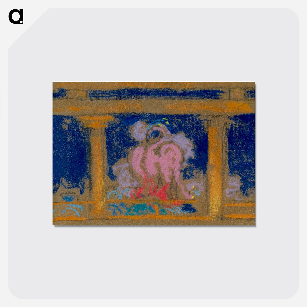 Study for Scene in the Daughter of Heaven, Santa Fe - 不思議の国のアリス Postcard.