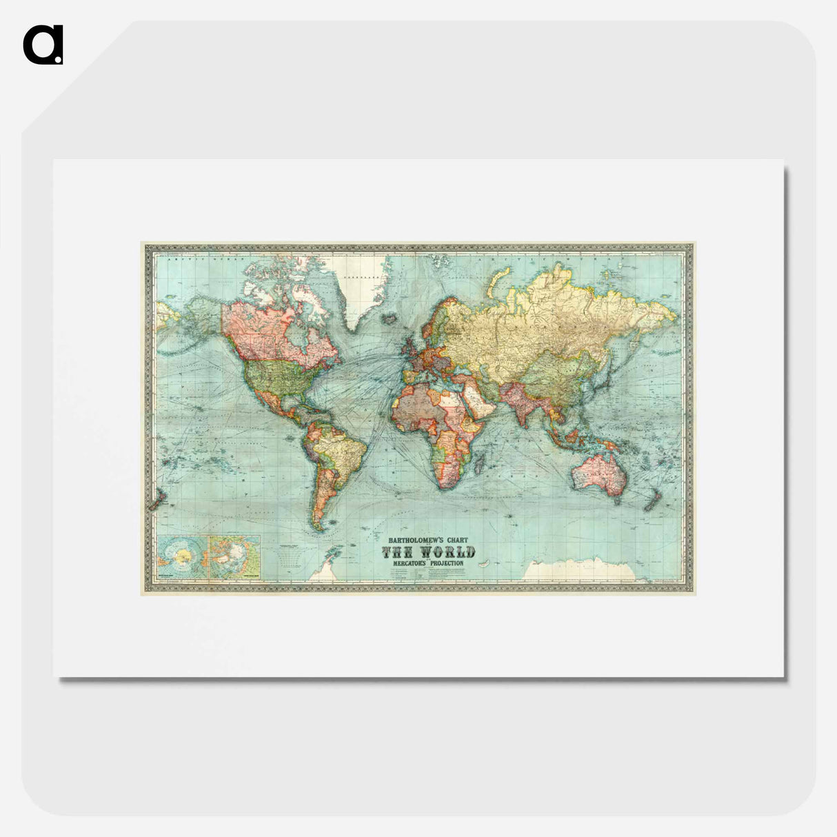 アートポスター-Bartholomew's World Chart
- ボストン公共図書館 Poster.