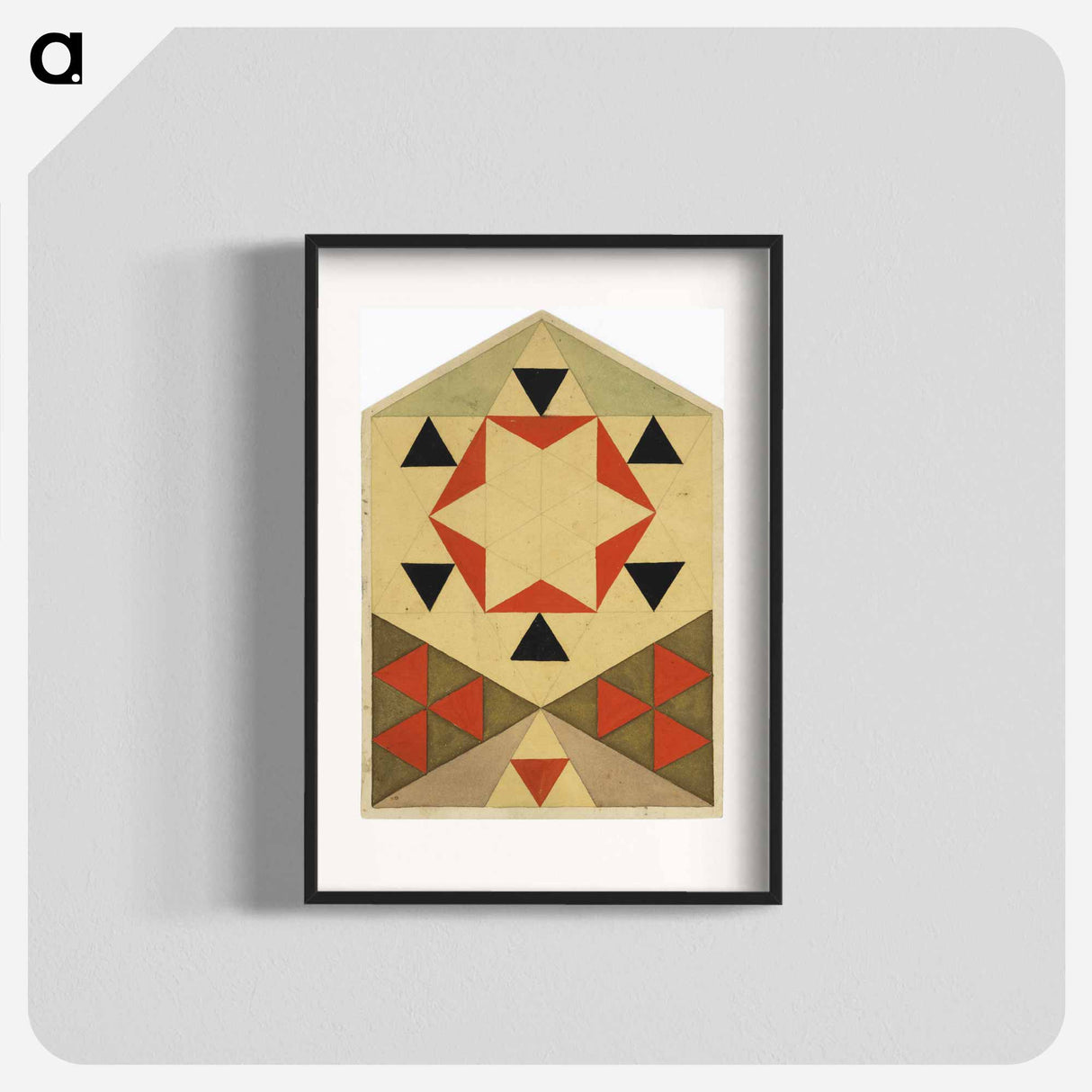 アートポスター-Geometrische Studie - エゴン シーレ Poster.
