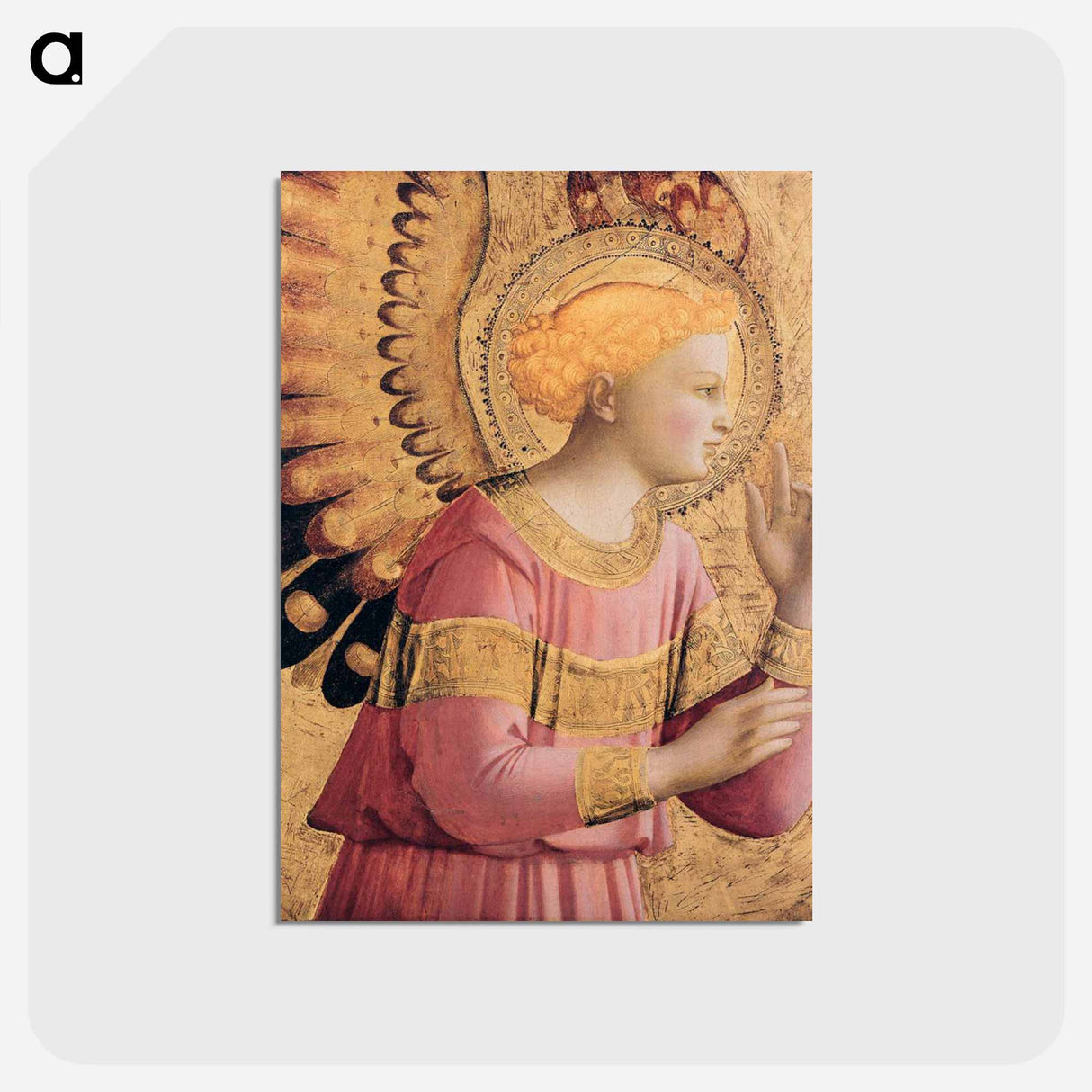 アートポストカード-Archangel Gabriel Annunciate - フラ アンジェリコ Postcard.