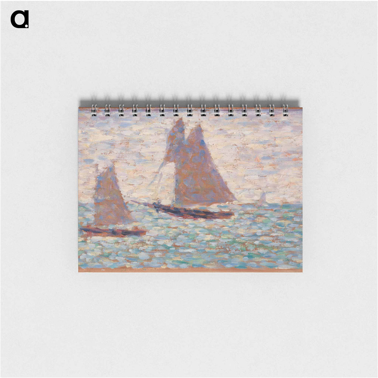 Two Sailboats at Grandcamp - ジョルジュ スーラ Memo.