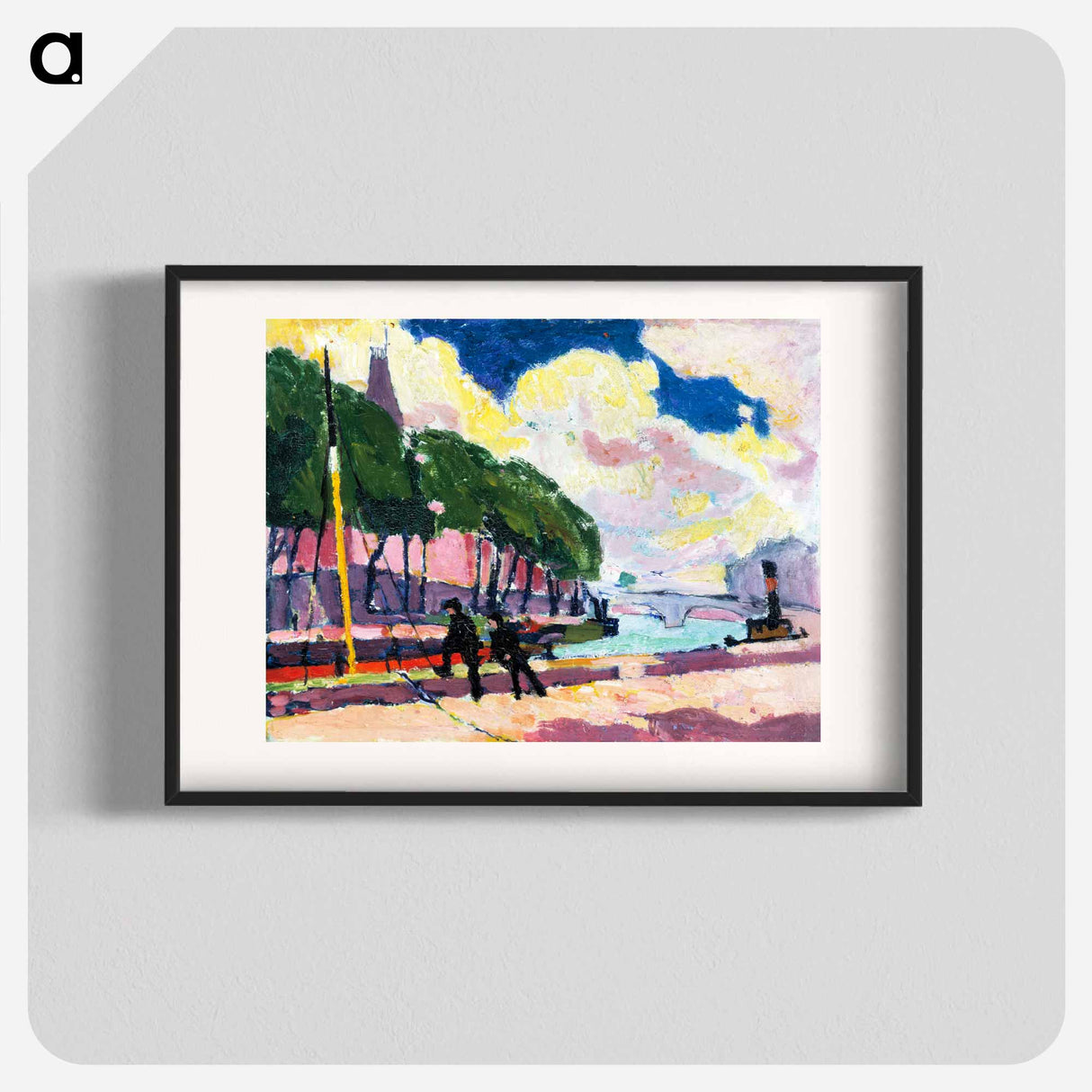 On the Banks of the Seine - ヘンリー ライマン サイエン Poster.