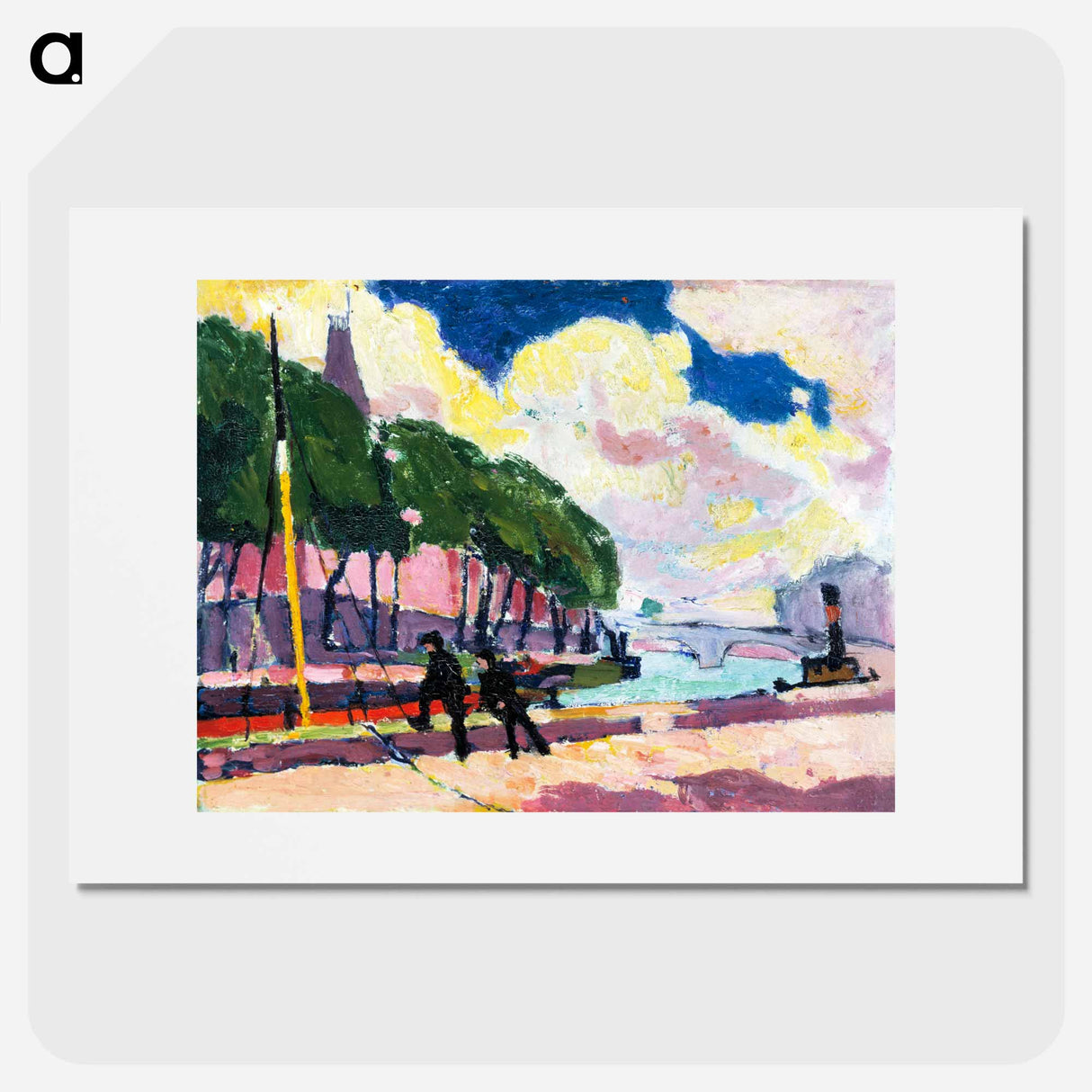 On the Banks of the Seine - ヘンリー ライマン サイエン Poster.