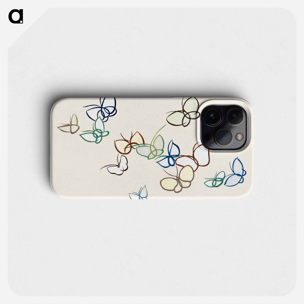Japanese butterfly - 神坂 雪佳 Phone Case.