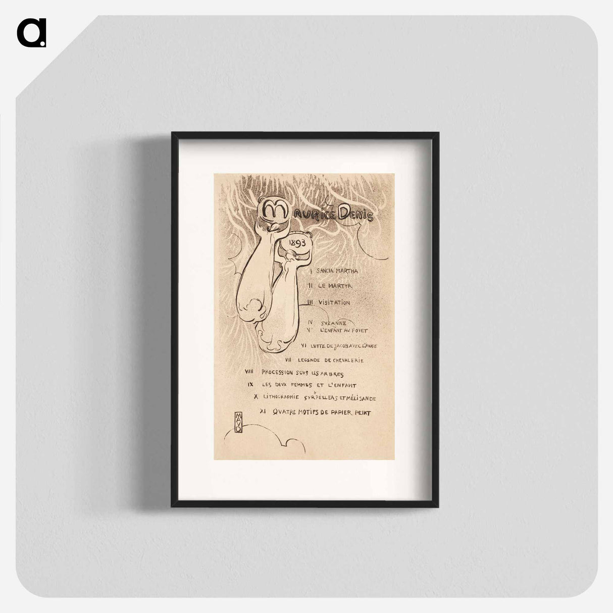 アートポスター-Affiche van de solo-expositie - モーリス ドニ Poster.