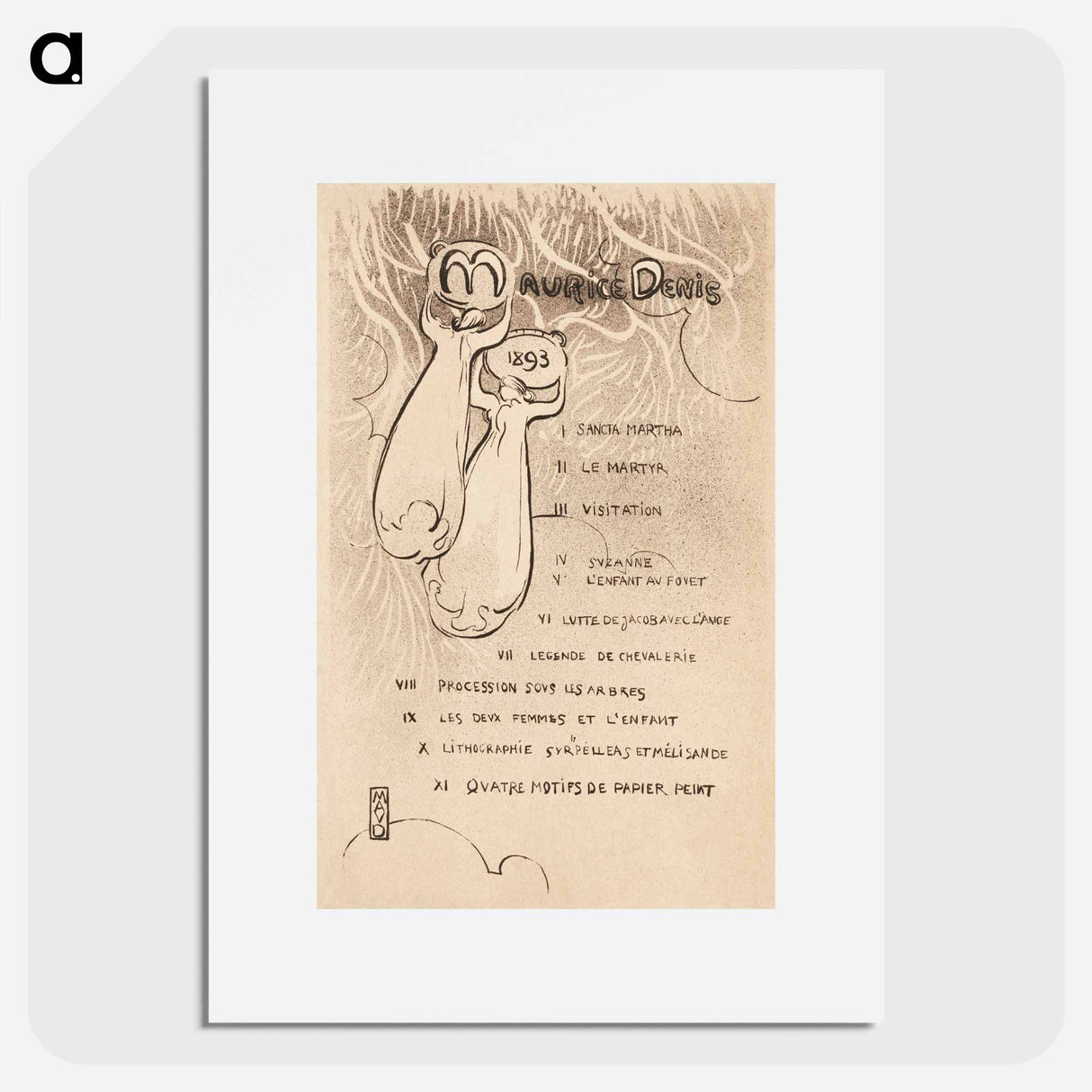 Affiche of solo expositie - Maurice Denis Poster.