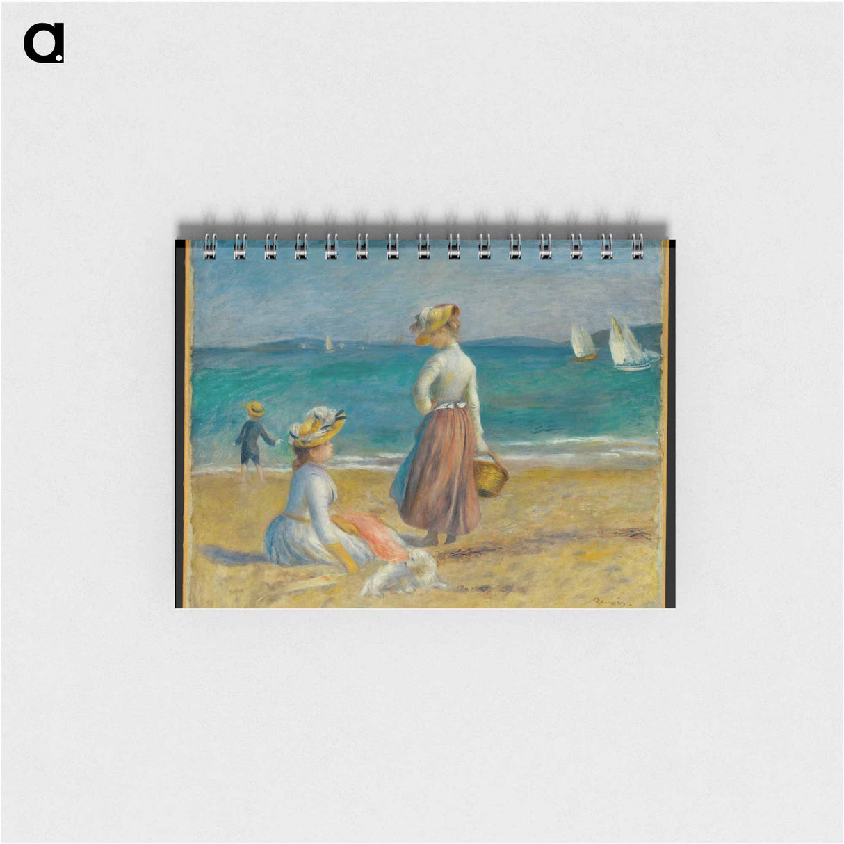 Figures on the Beach - ピエール オーギュスト ルノワール Memo.