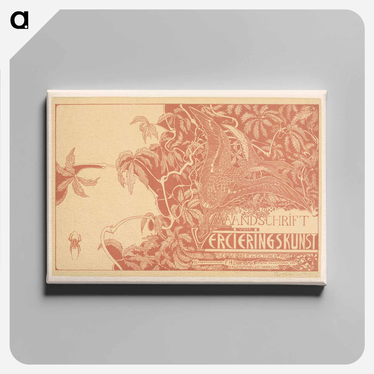 Tijdschriftomslag met twee wulpen - Theo van Hoytema Canvas.