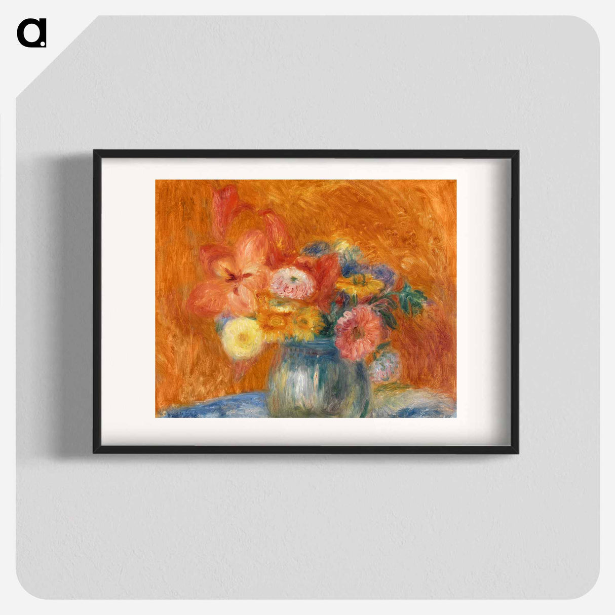 Green Bowl of Flowers - William James Glackens Poster.