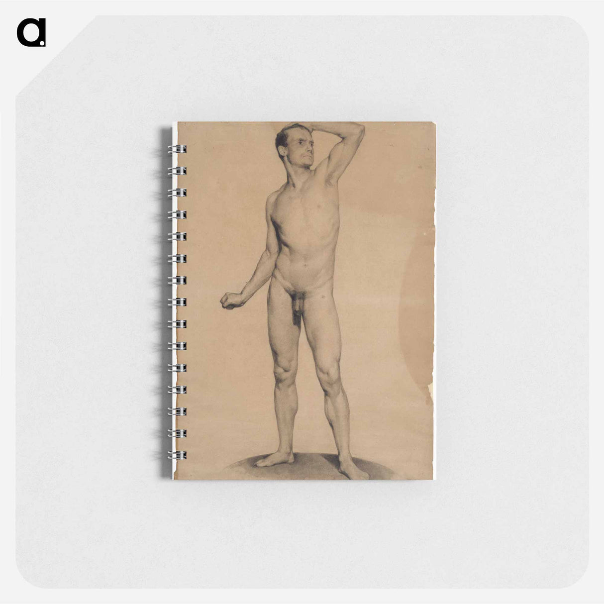 Nude male model, academy study - アルバート エーデルフェルト Memo.
