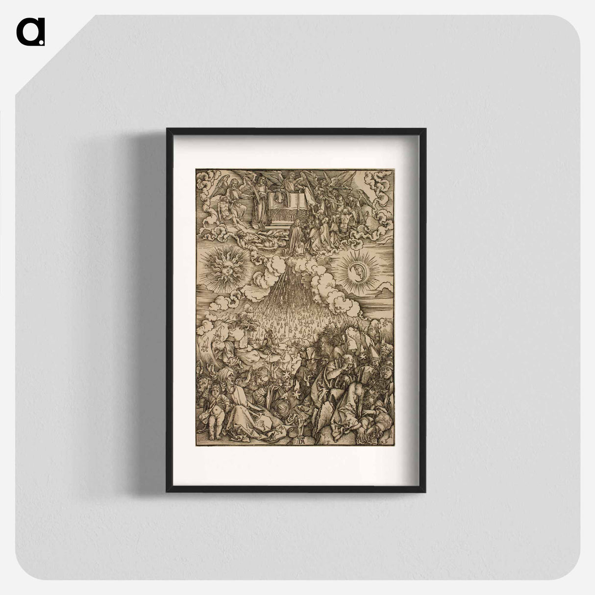 The Lamb breaks the fifth and sixth seals - アルブレヒト デューラー Poster.