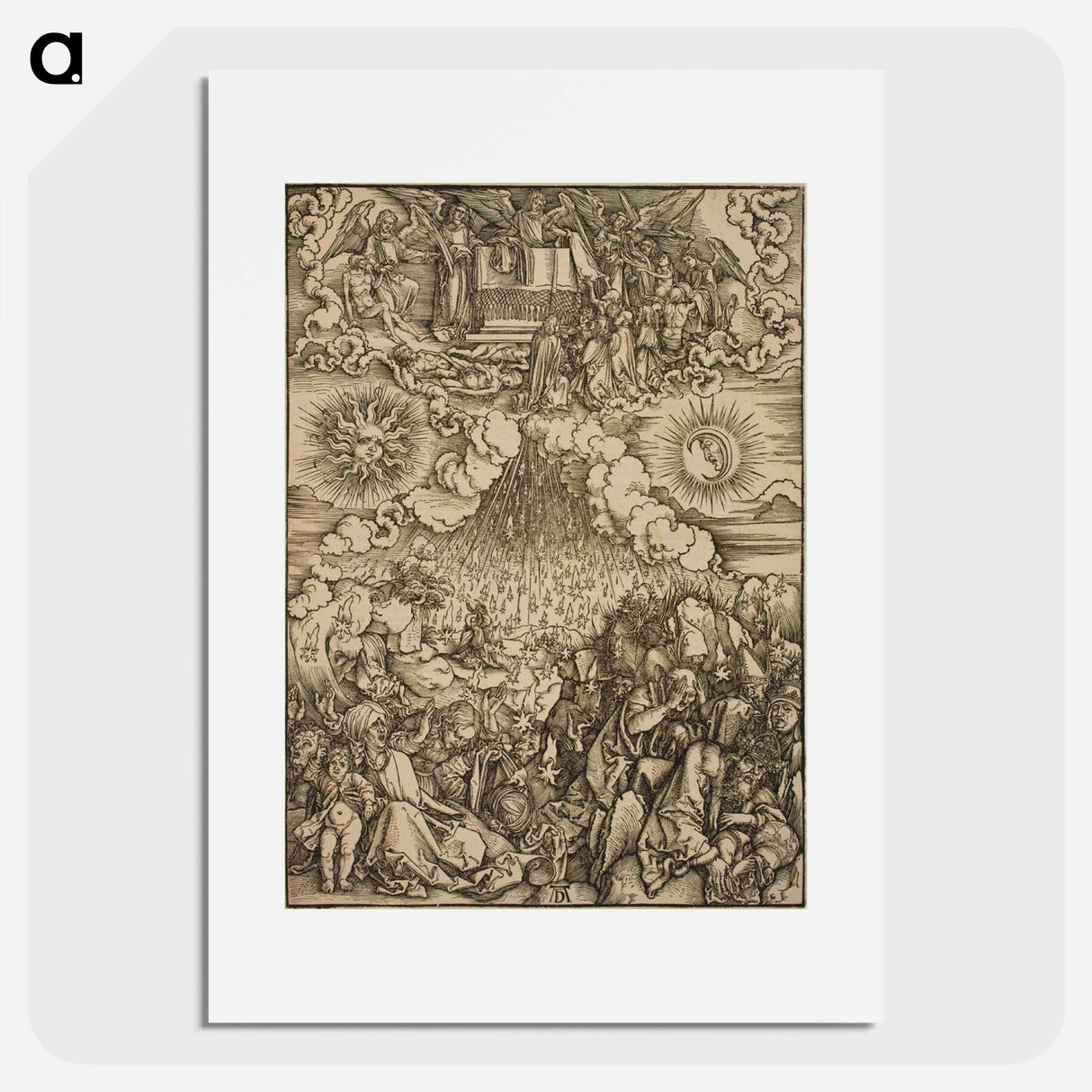 The Lamb breaks the fifth and sixth seals - アルブレヒト デューラー Poster.