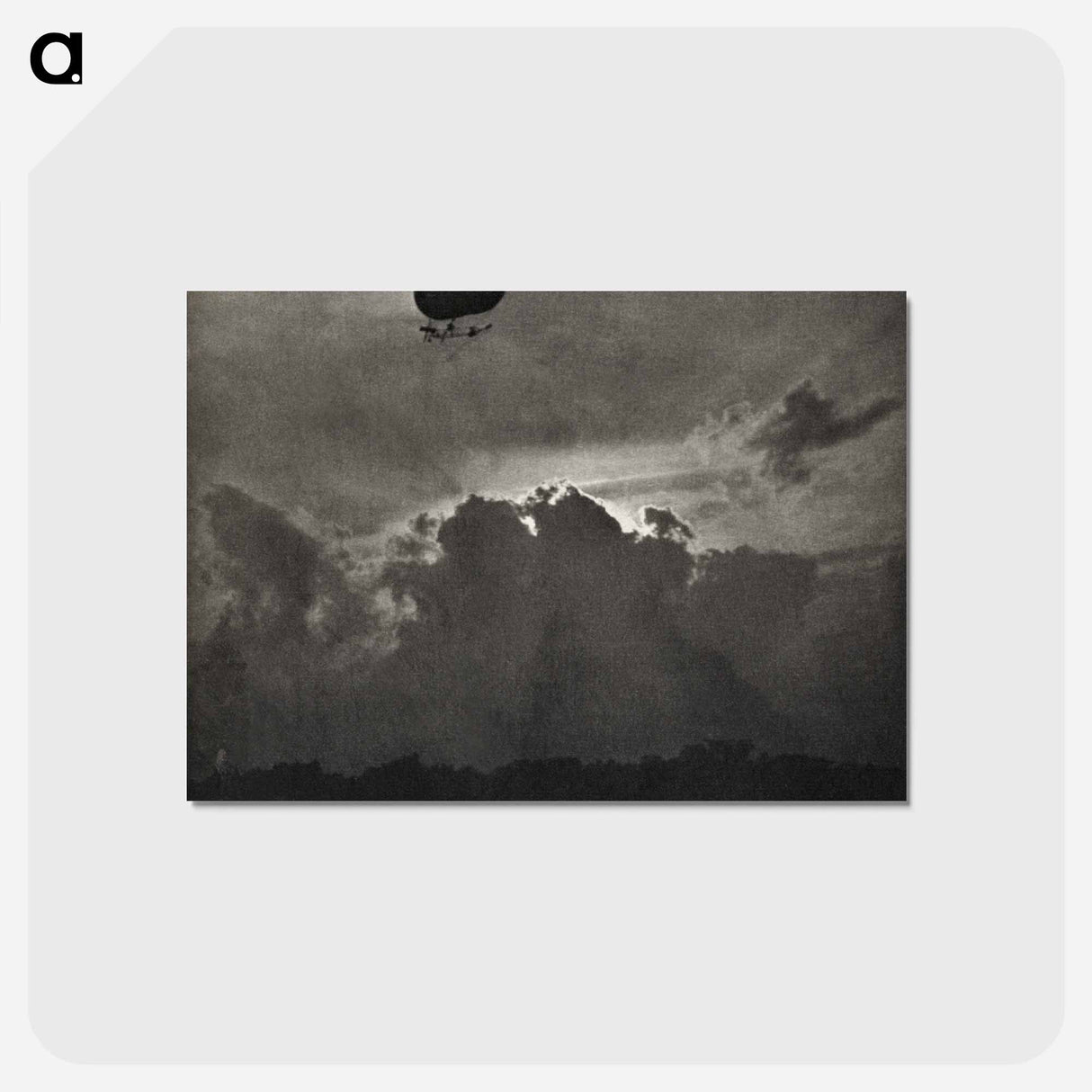 アートポストカード-A Dirigible - アルフレッド スティーグリッツ Postcard.