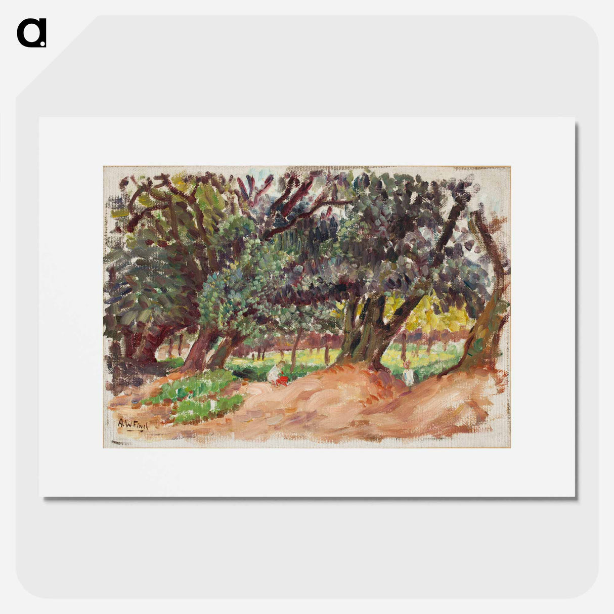 Puistokuva englannista - アルフレッド ウィリアム フィンチ Poster.