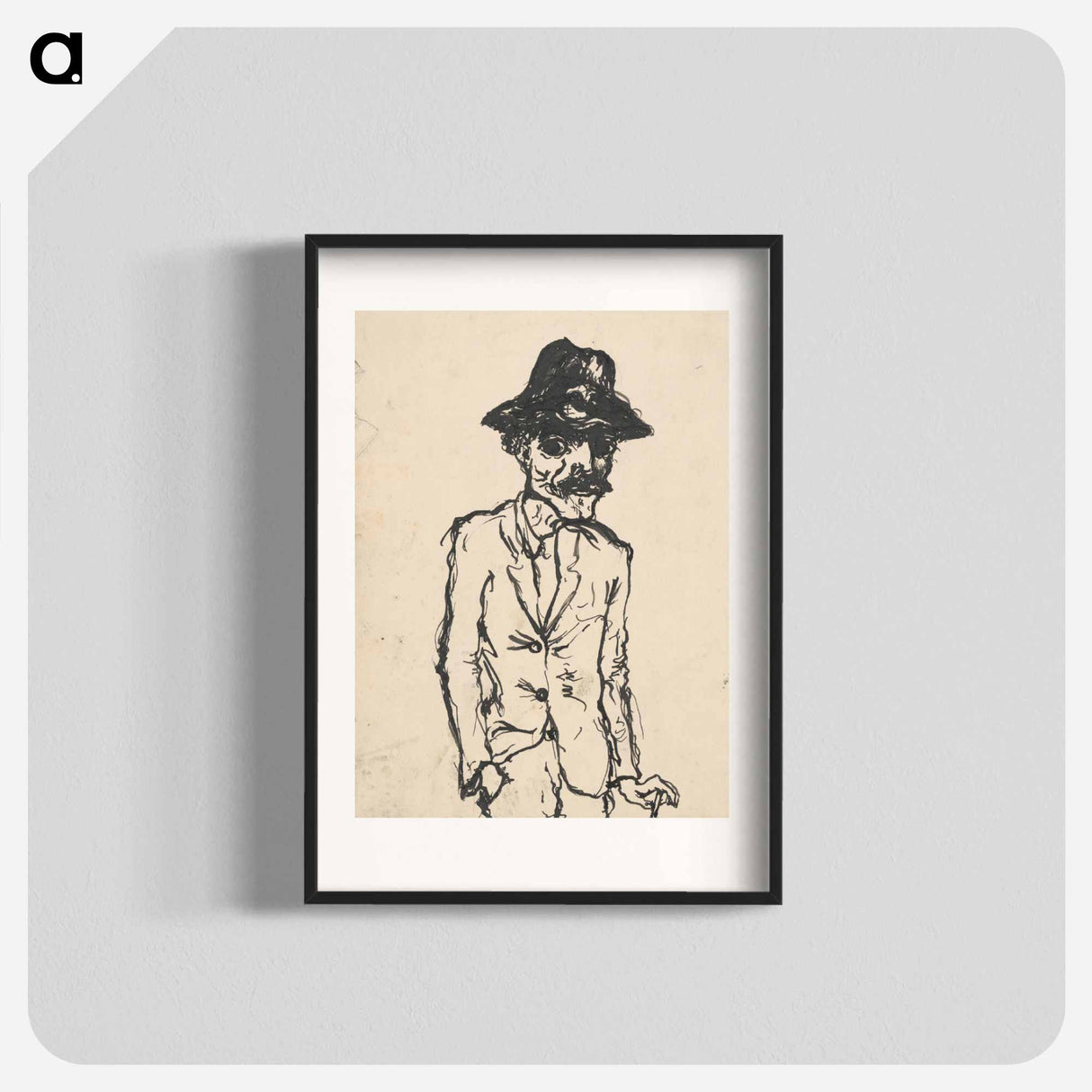 Man in a black hat - アーノルド ピーター ワイズ クビンチャン Poster.