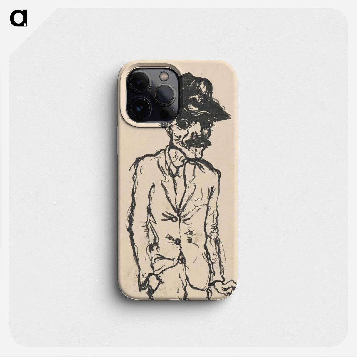 Man in a black hat - アーノルド ピーター ワイズ クビンチャン Phone Case.