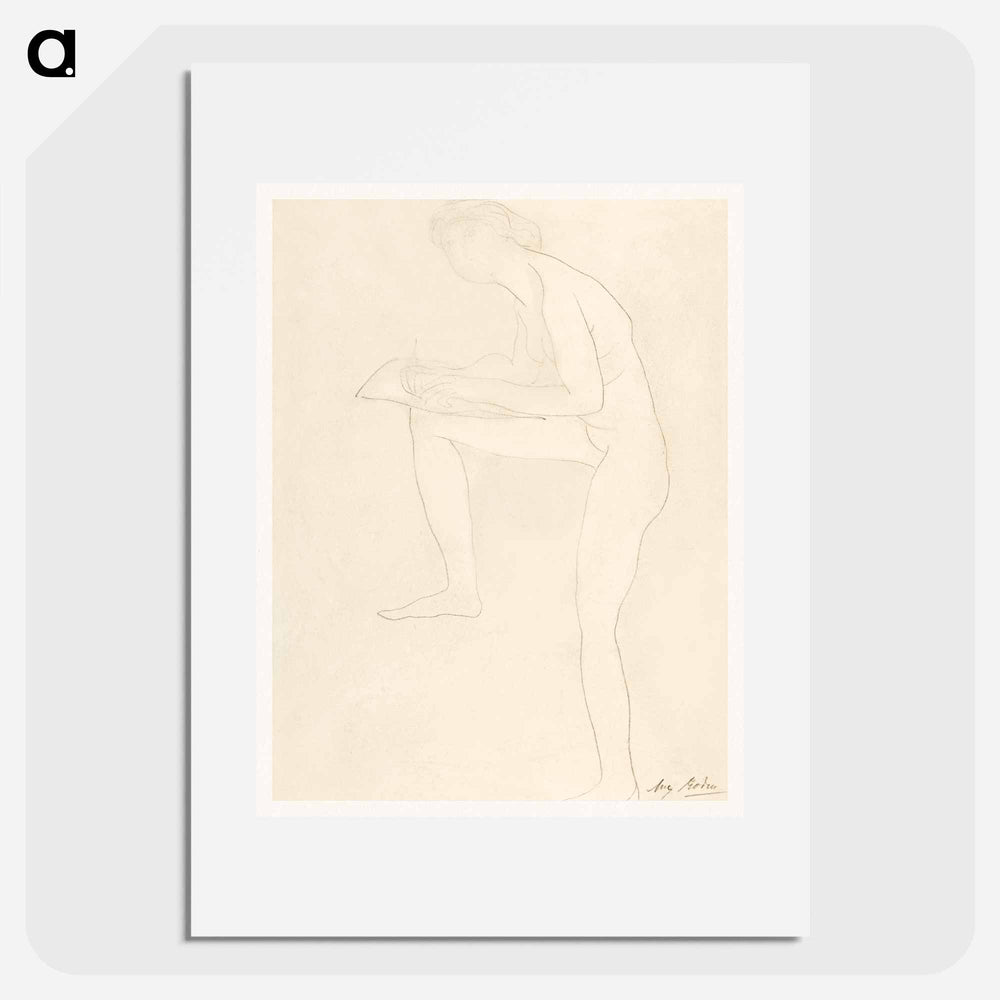Sketch for Figure on Whistler Monument - Auguste Rodin Poster.