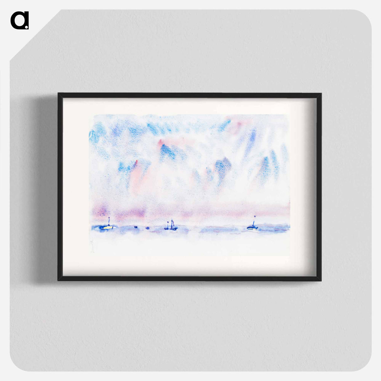 アートポスター-Bermuda Sky and Sea with Boats - チャールズ デムス Poster.