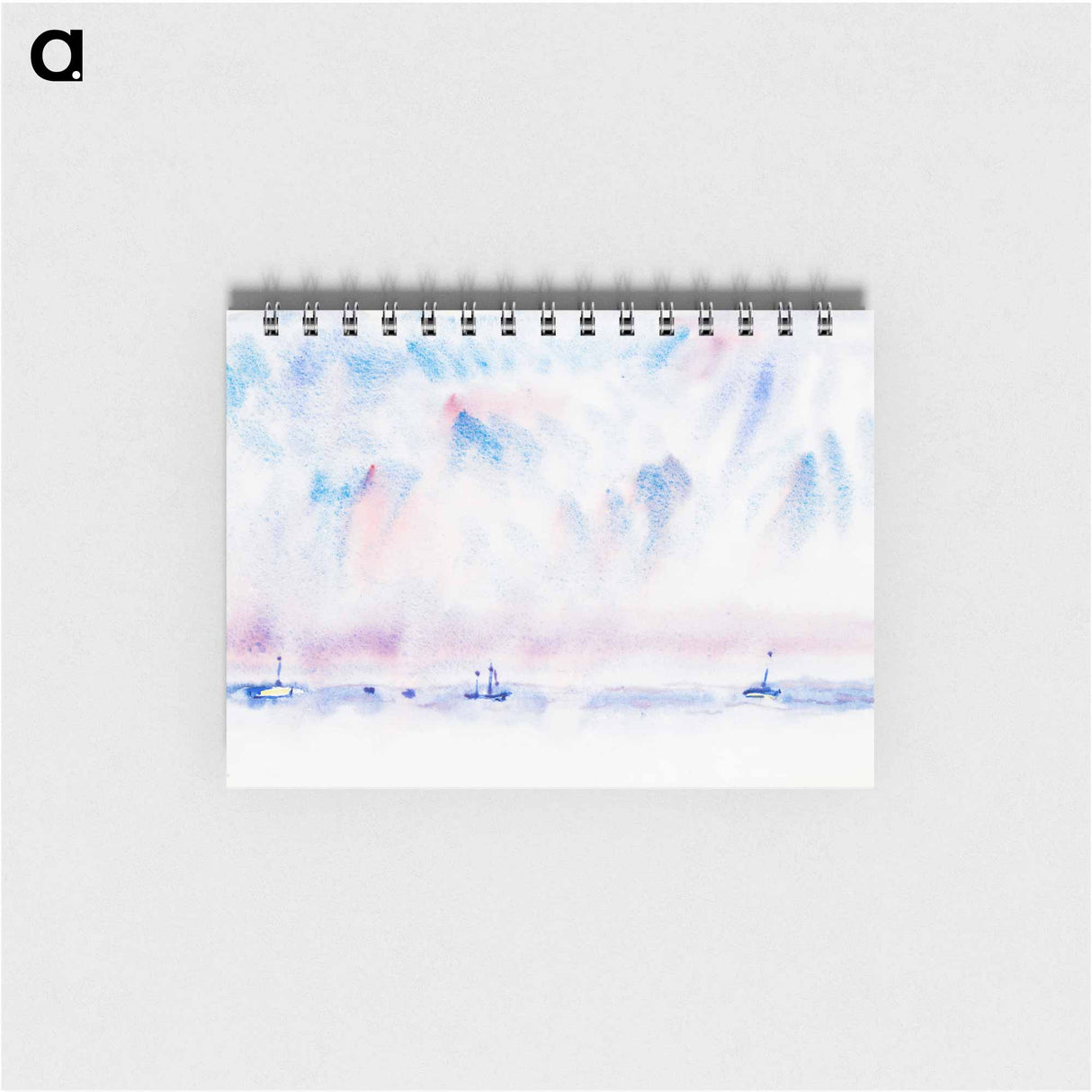 アートメモ帳-Bermuda Sky and Sea with Boats - チャールズ デムス Memo.