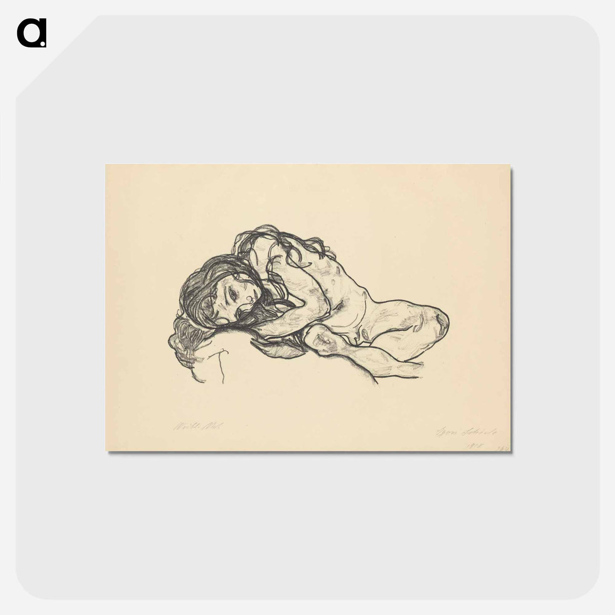 Girl - エゴン シーレ Postcard.