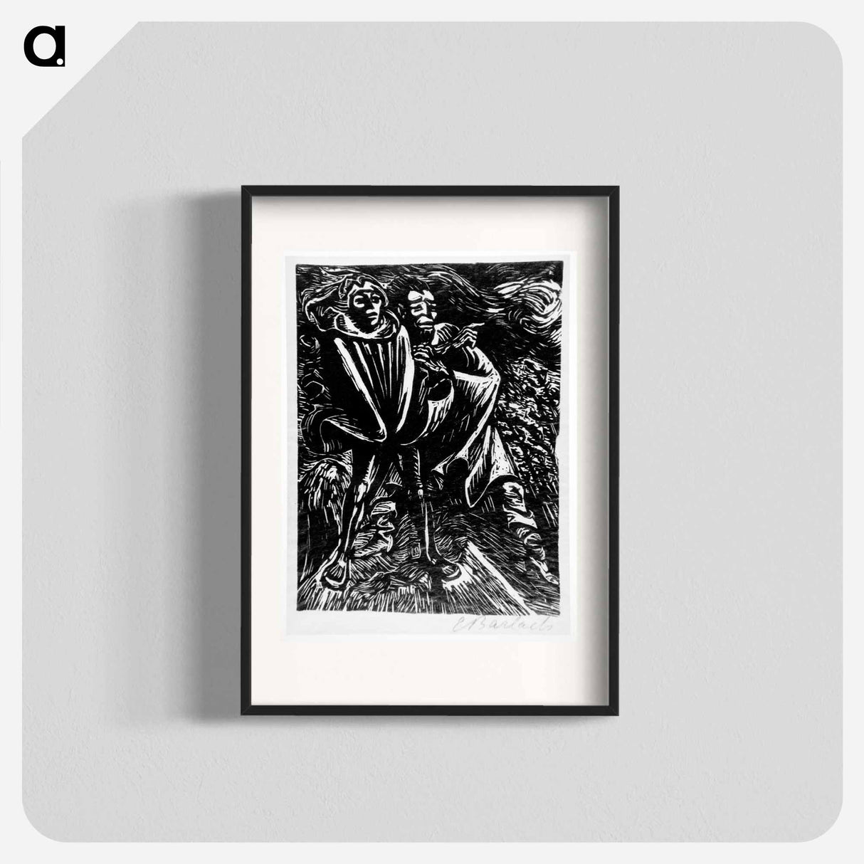 Faust and Mephistopheles 2 - エルンスト ハインリヒ バルラッハ Poster.