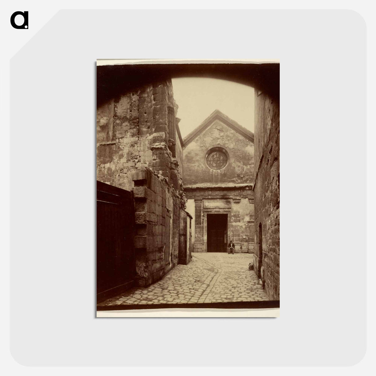アートポストカード-St. Julien le Pauvre-Portail
- ウジェーヌ アジェ Postcard.