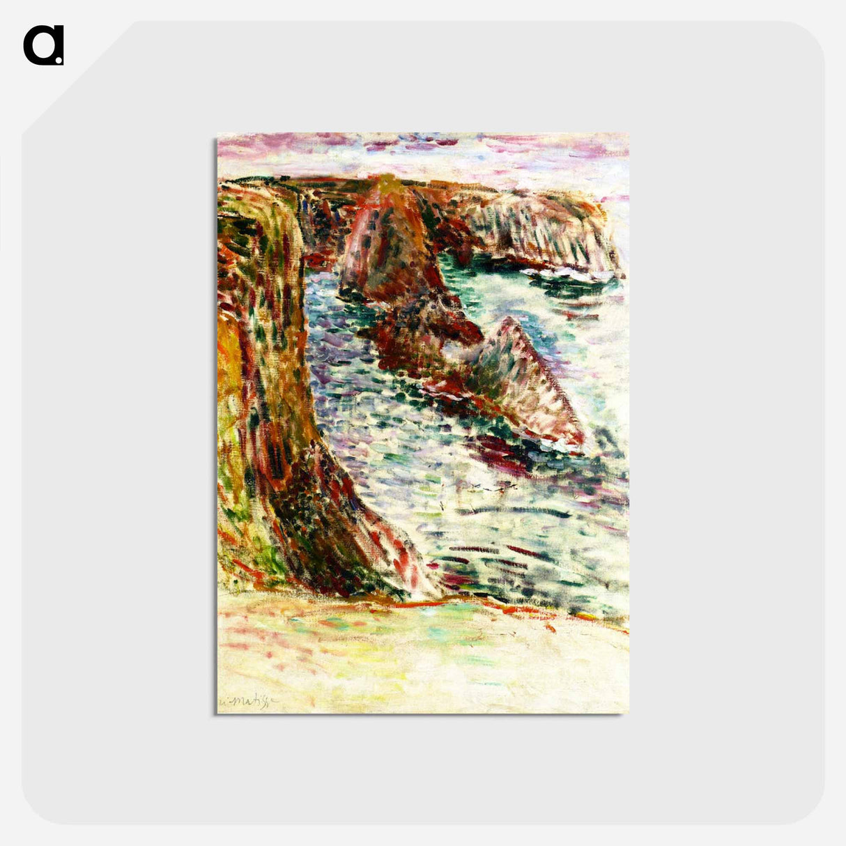 アートポストカード-Belle Île En Mer - アンリ マティス Postcard.