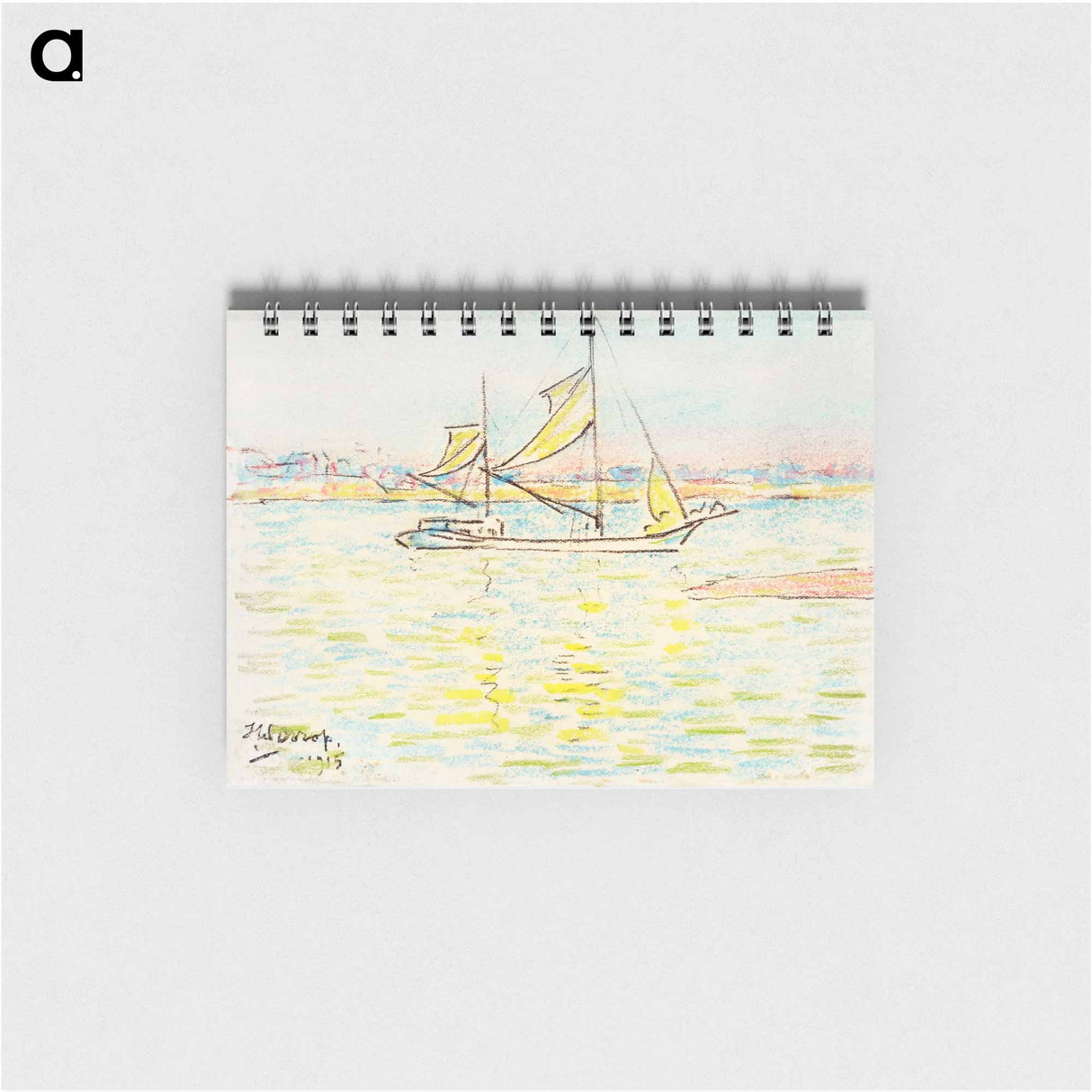 Two–master on the Zeeland waters - ヤン・トゥーロップ Memo.