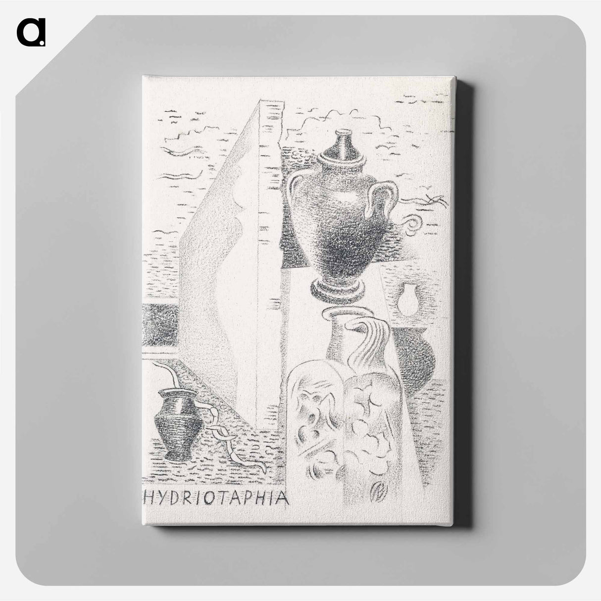 アートパネル-Design for Urne Buriall–Hydriotaphia - ポール ナッシュ Canvas.
