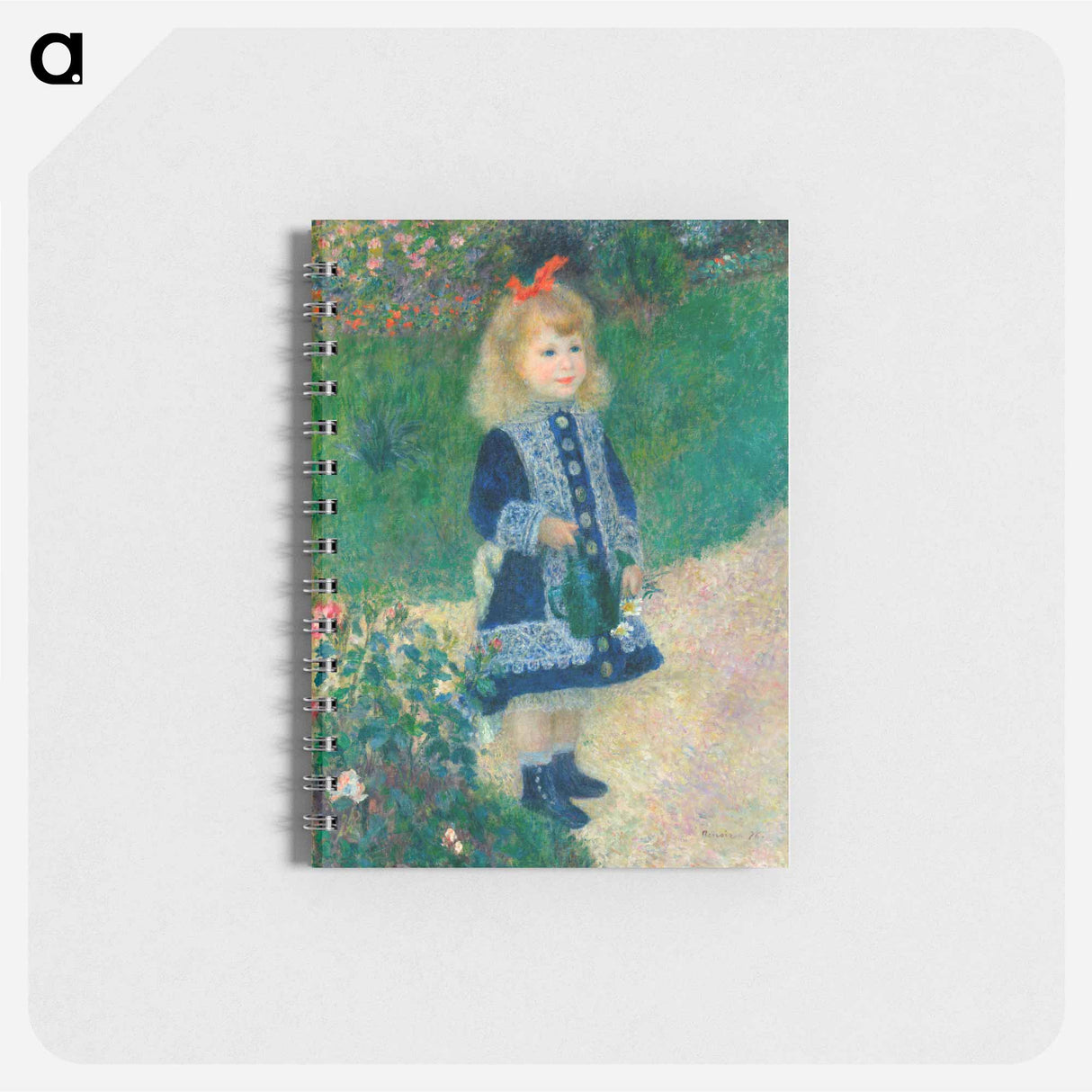 A Girl with a Watering Can - ピエール オーギュスト ルノワール Memo.