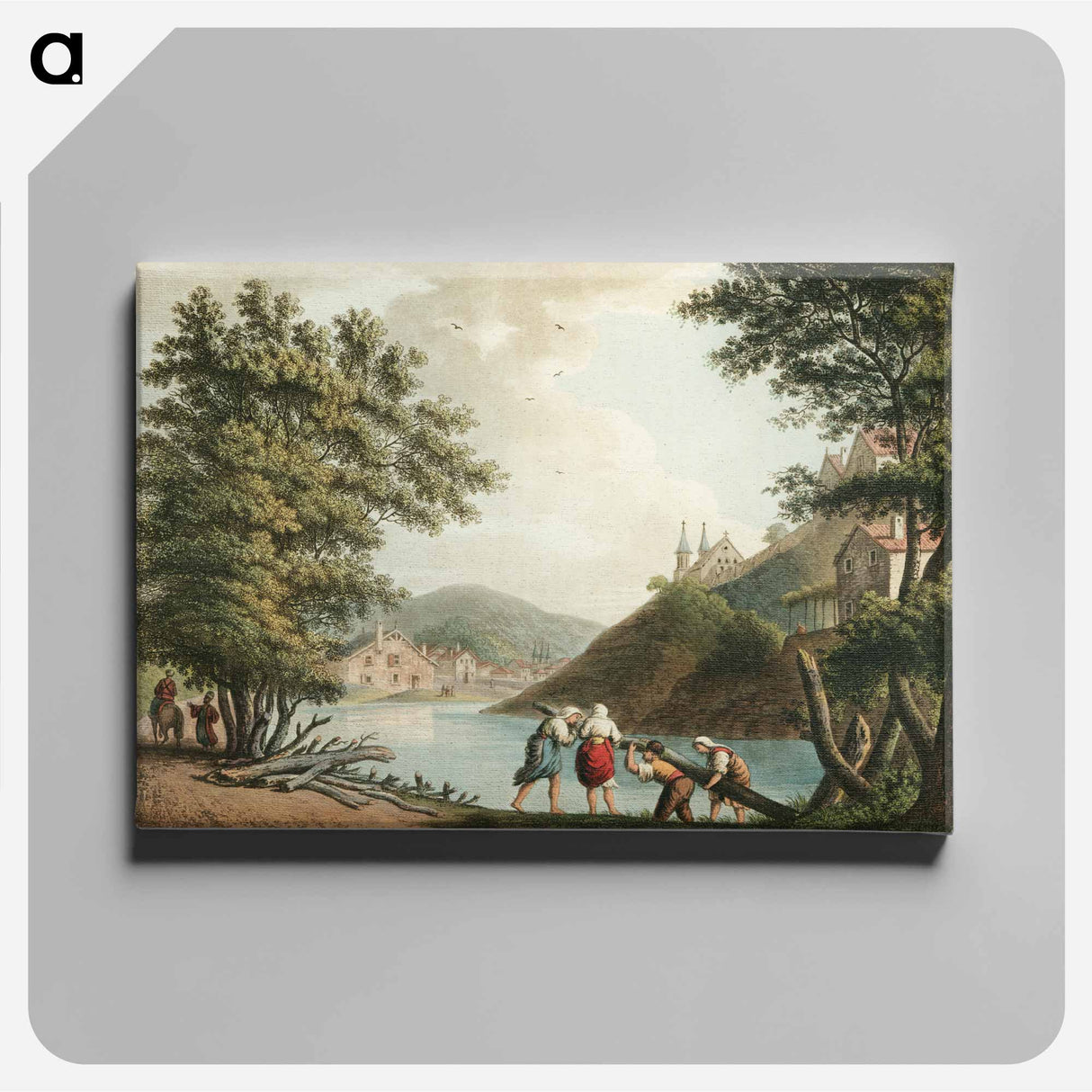 Pitesti from Views in the Ottoman Dominions, in Europe, in Asia, and some of the Mediterranean islands - オスマン帝国領内の景色 Canvas.