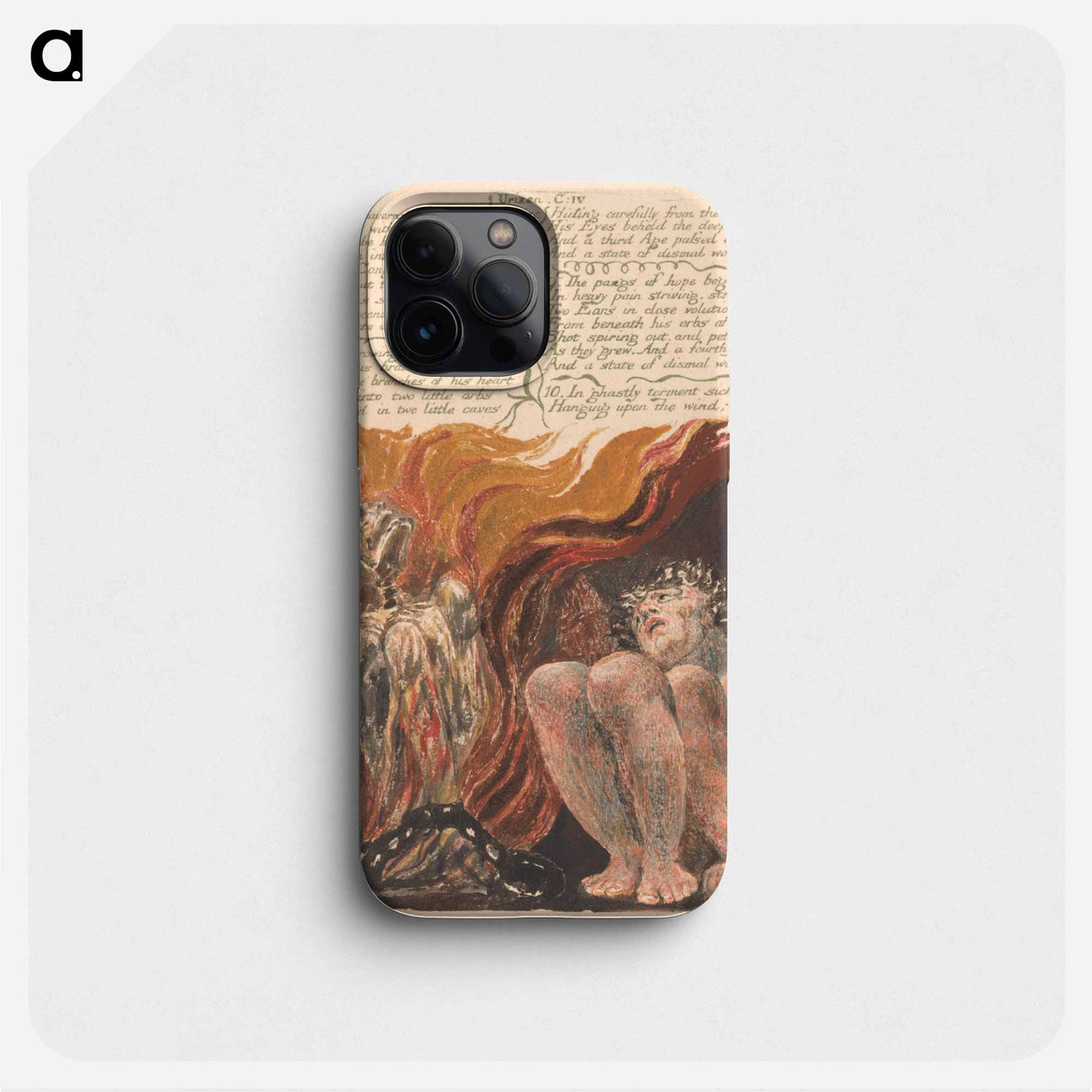 The First Book of Urizen, Plate 10 - William Blake Phone Case.
