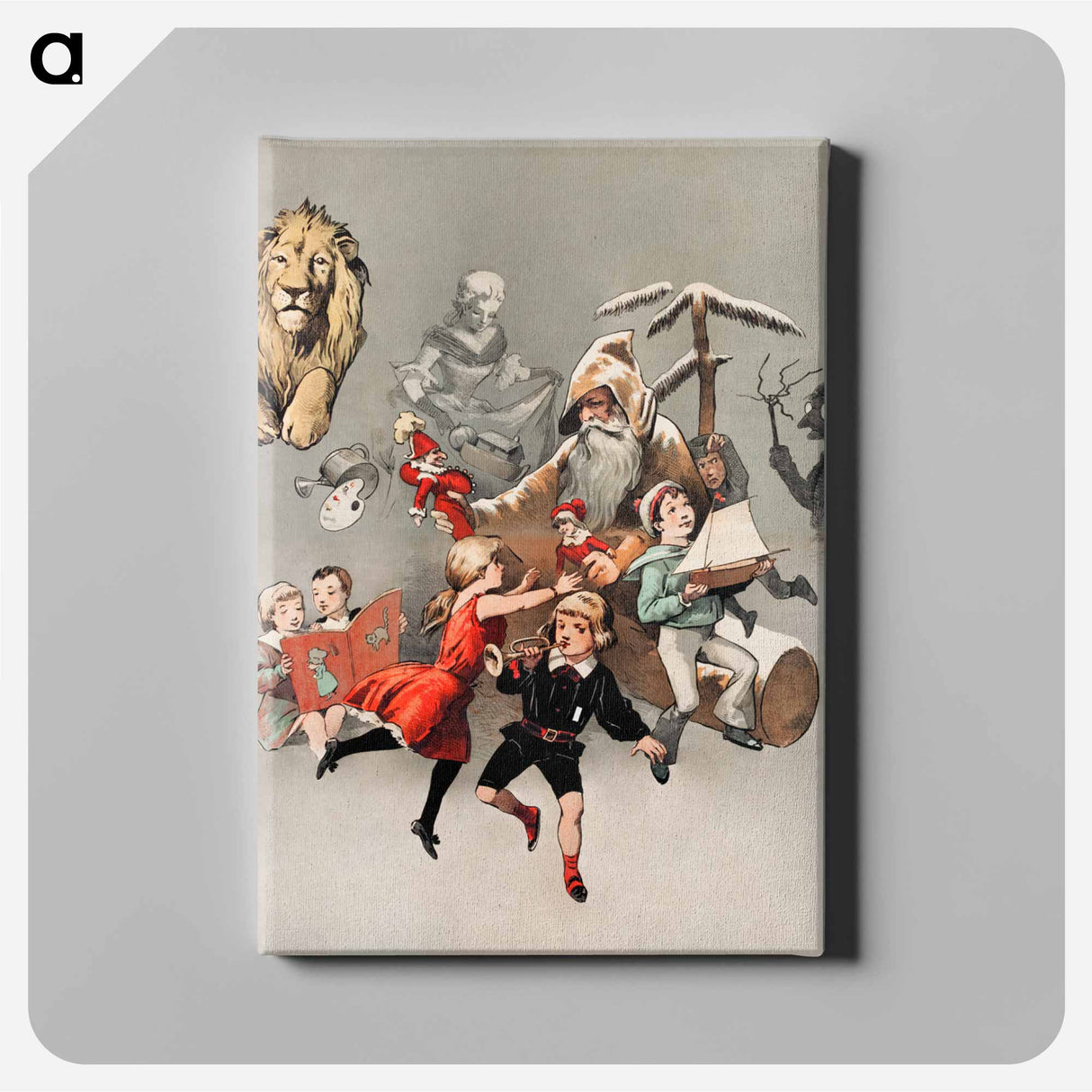 Etrennes Poster - アドルフ レオン ウィレット Canvas.