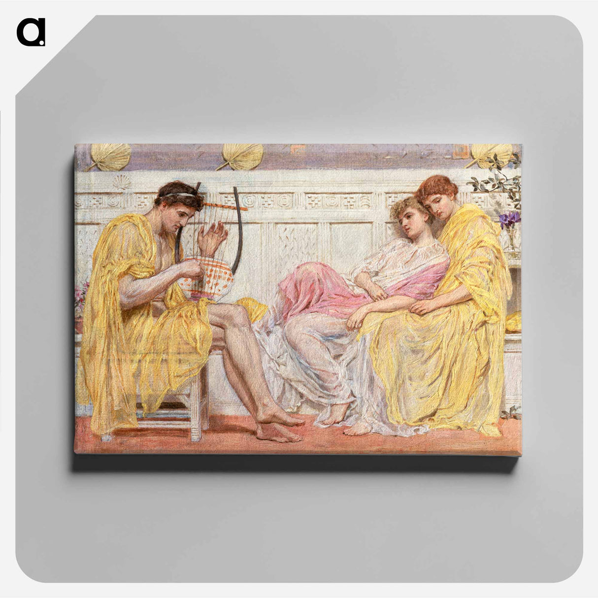 A Musician - アルバート ジョセフ ムーア Canvas.