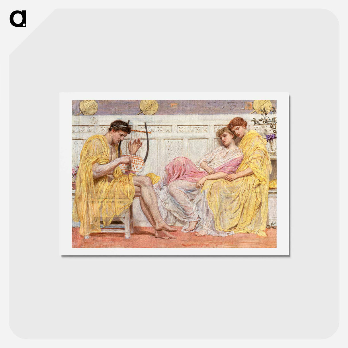 A Musician - アルバート ジョセフ ムーア Postcard.