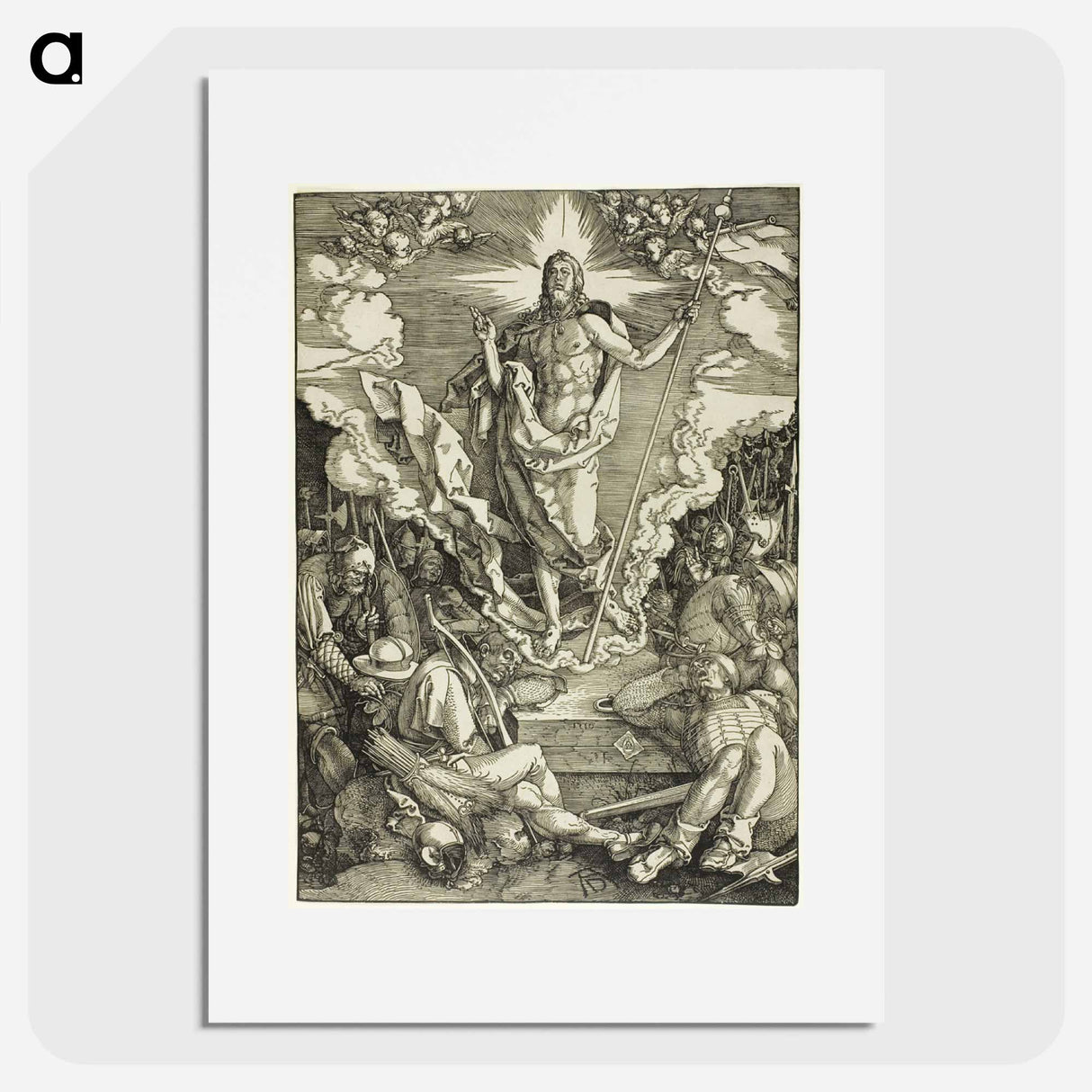 The Resurrection - アルブレヒト デューラー Poster.