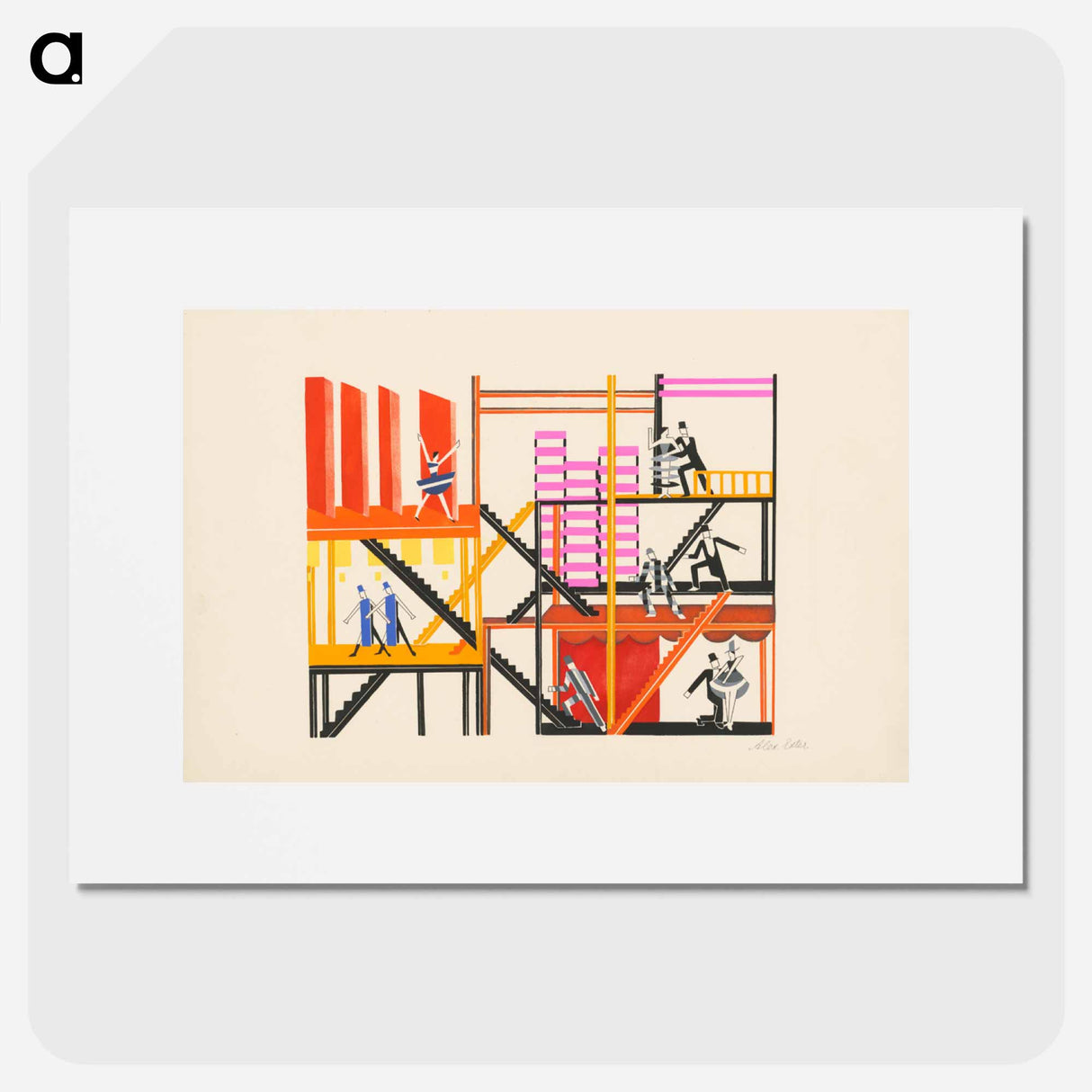 Maquettes de théatre i.-xv. - アレクサンドラ エクスター Poster.