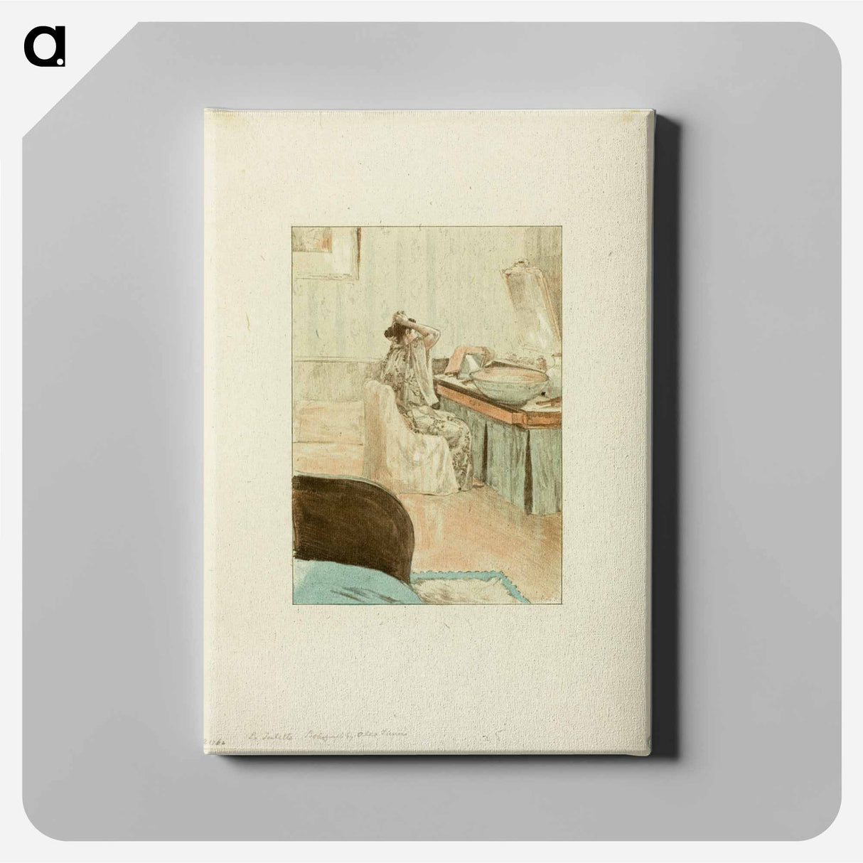 La Toilette - アレクサンドル ルノア Canvas.