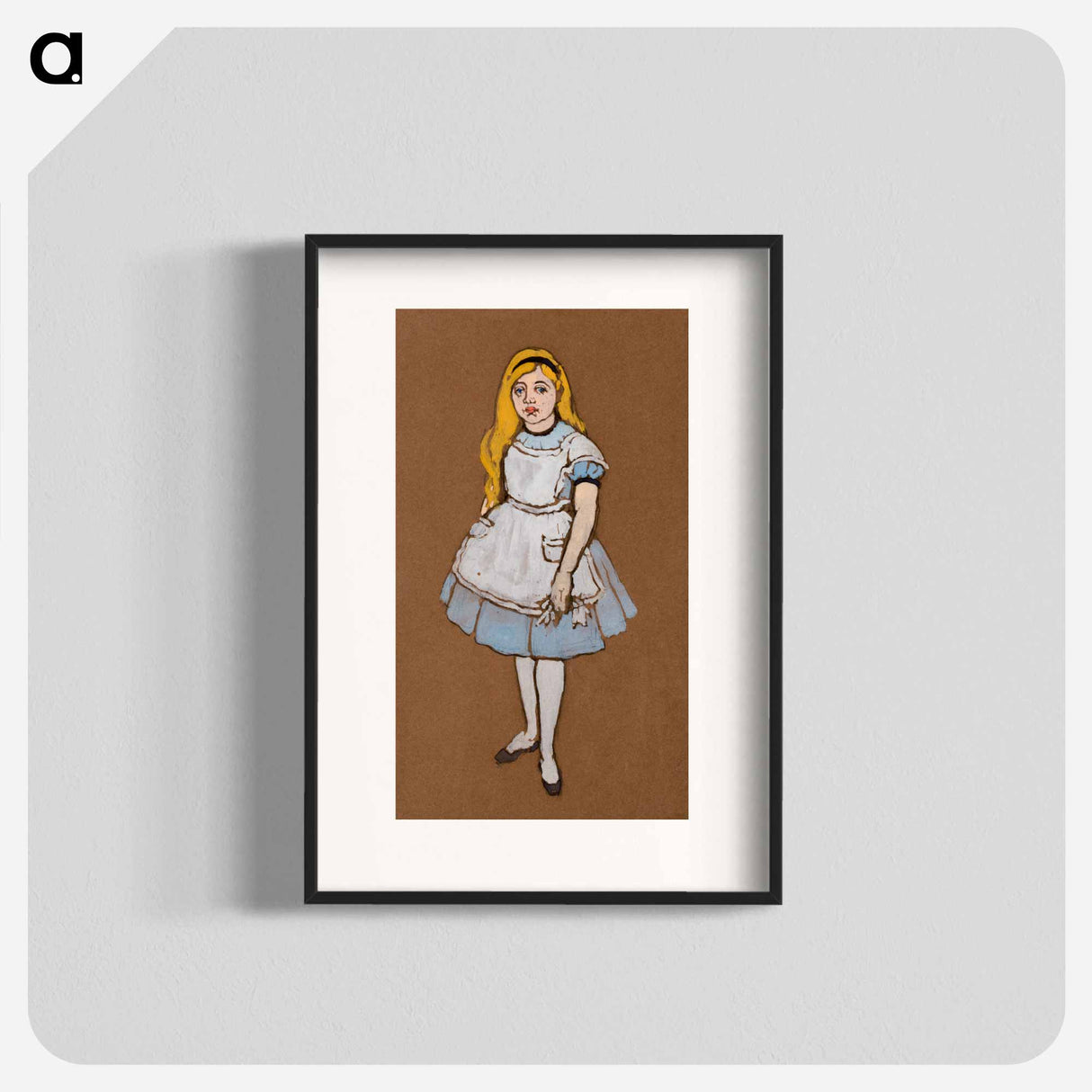 アートポスター-Alice Costume Design for Alice in Wonderland - 不思議の国のアリス Poster.