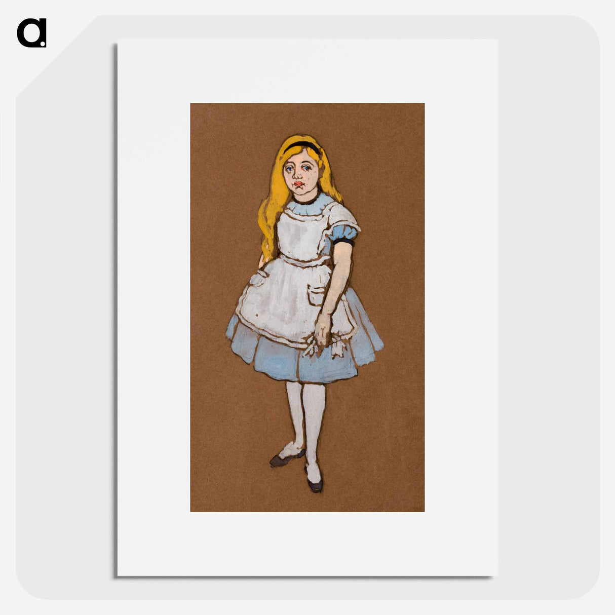 アートポスター-Alice Costume Design for Alice in Wonderland - 不思議の国のアリス Poster.