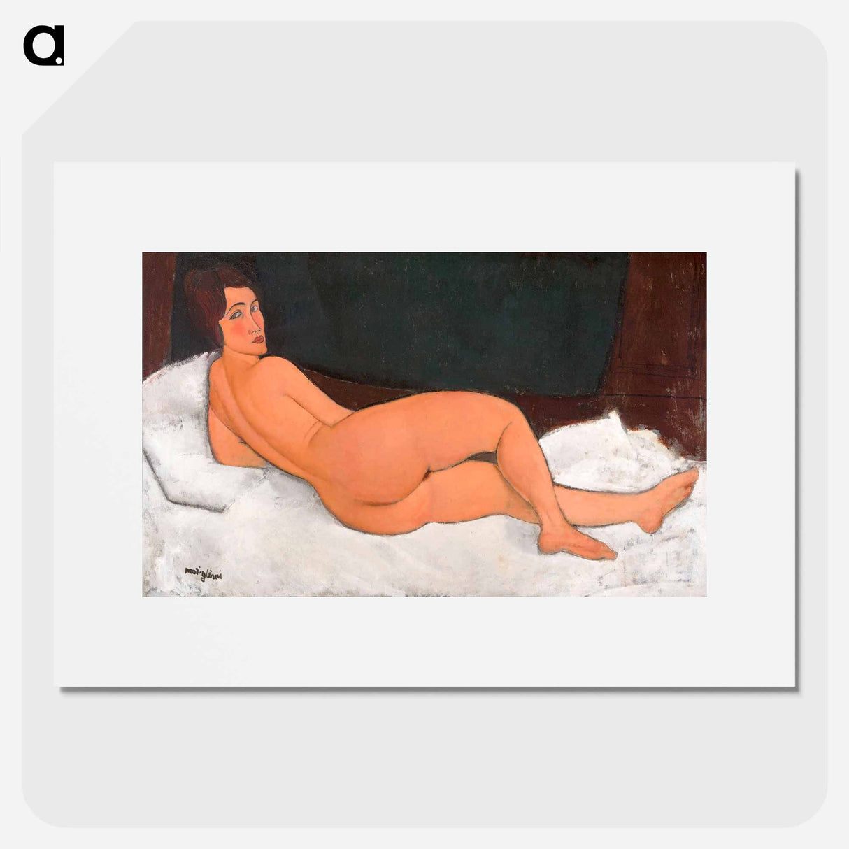 Nu couché (sur le côté gauche) - アメデオ モディリアーニ Poster.