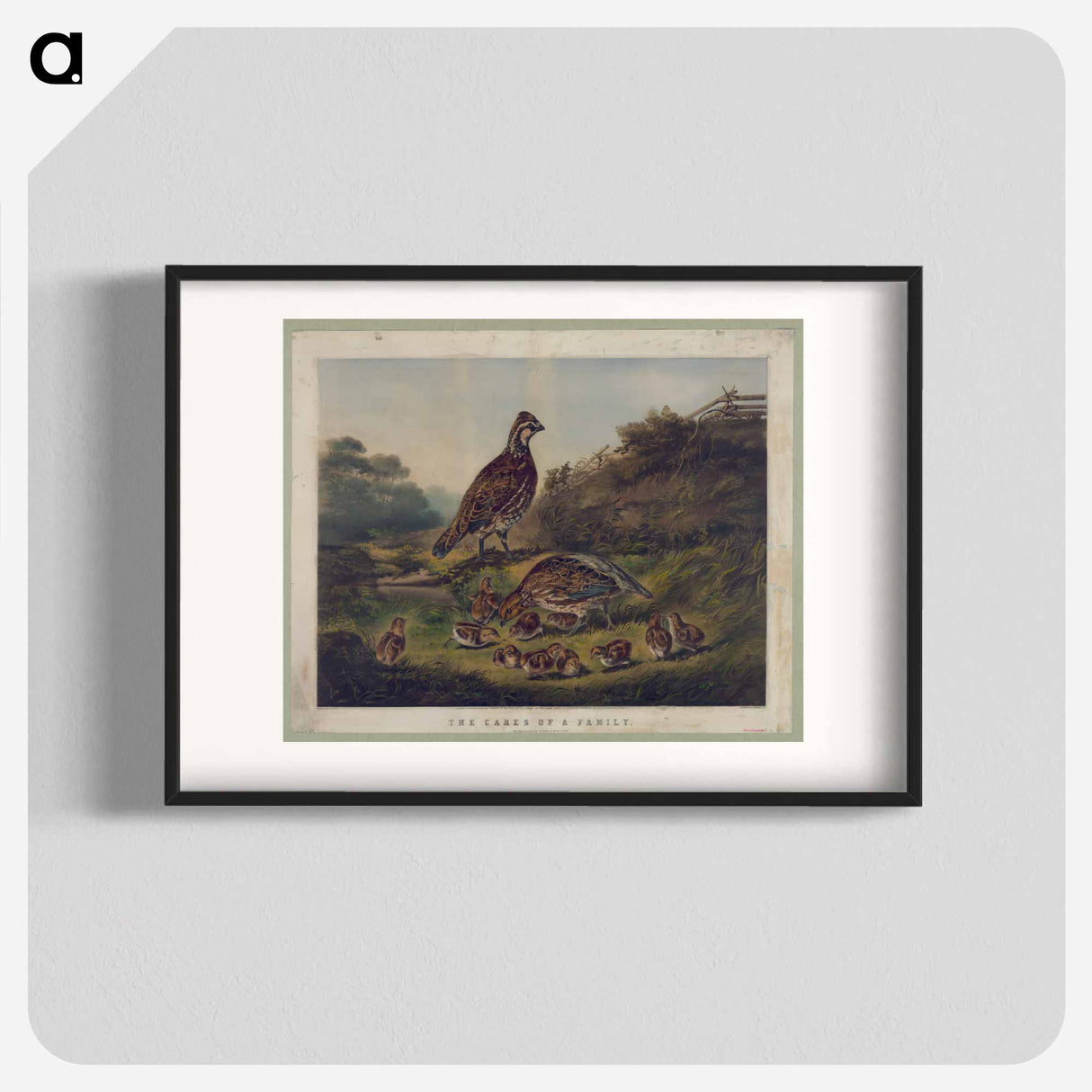 The Cares of a Family - アーサー フィッツウィリアム テイト Poster.