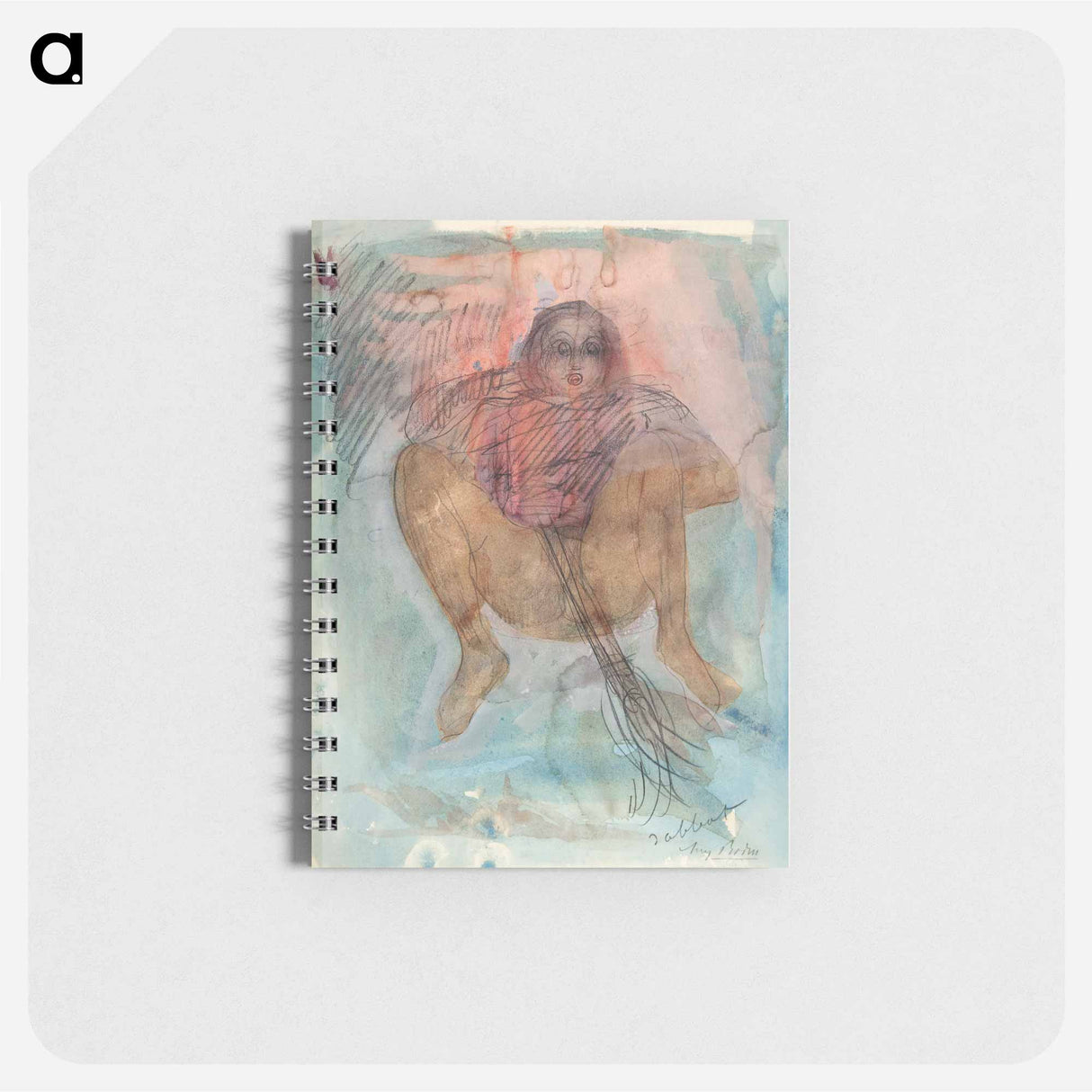 Naked witch spreading her legs, vintage nude illustration - オーギュスト ロダン Memo.