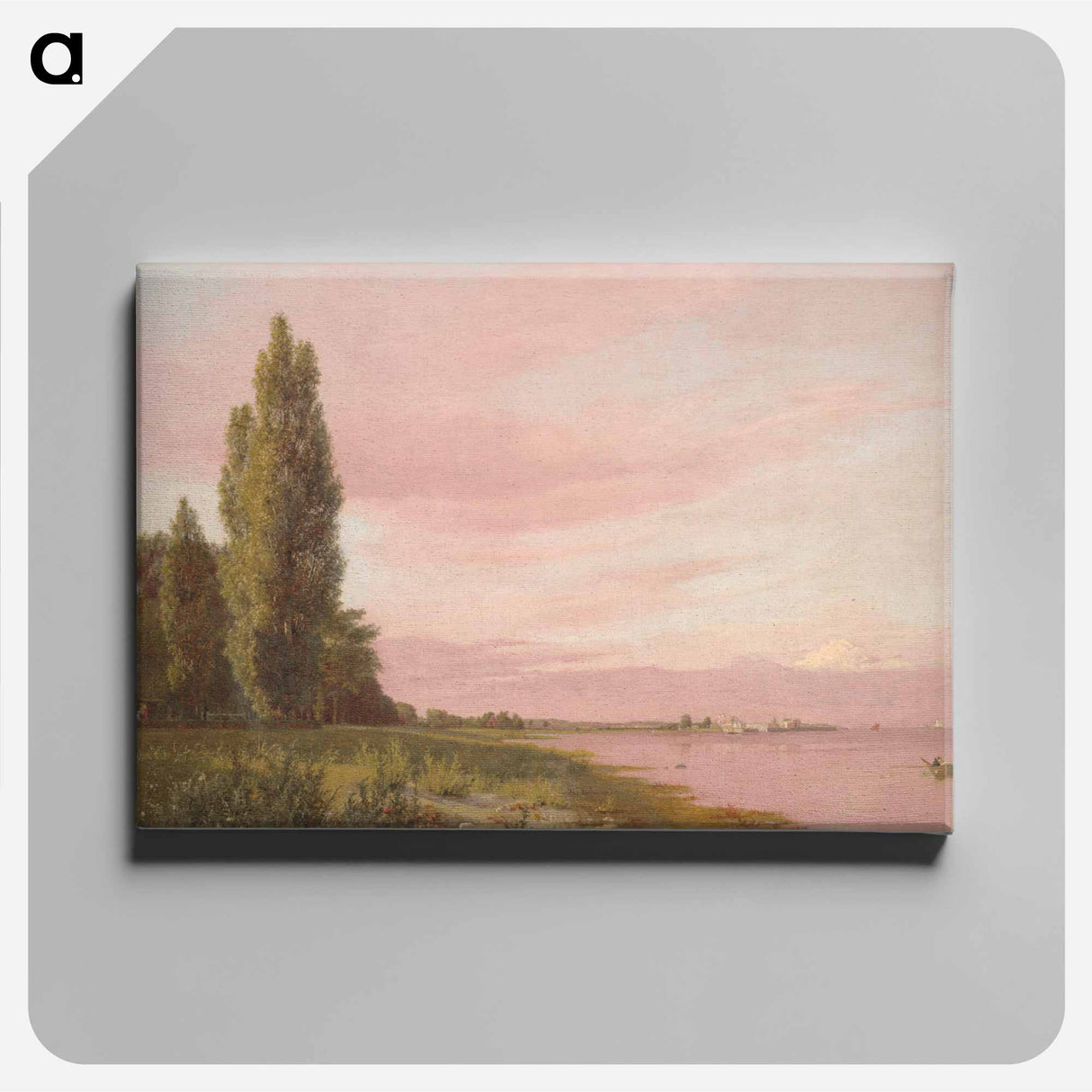 Part of the bay at Kalkbrænderiet seen from the Strandpromenade to the north.Quiet summer afternoon - クリステン ケプケ Canvas.