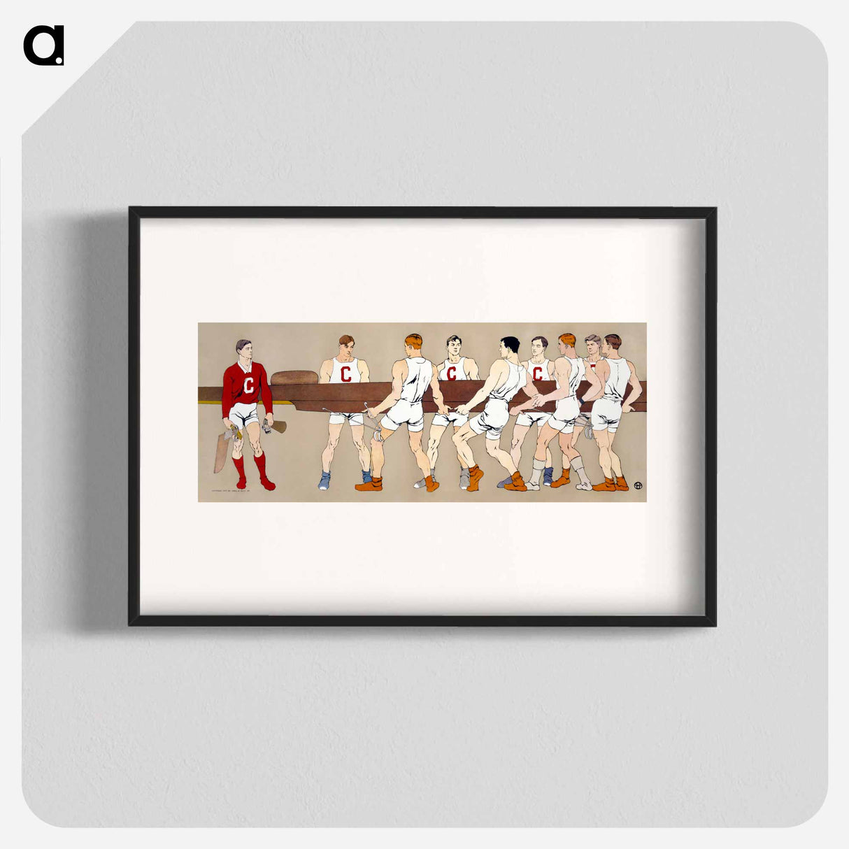 College rowing club - Edward Penfield Poster.