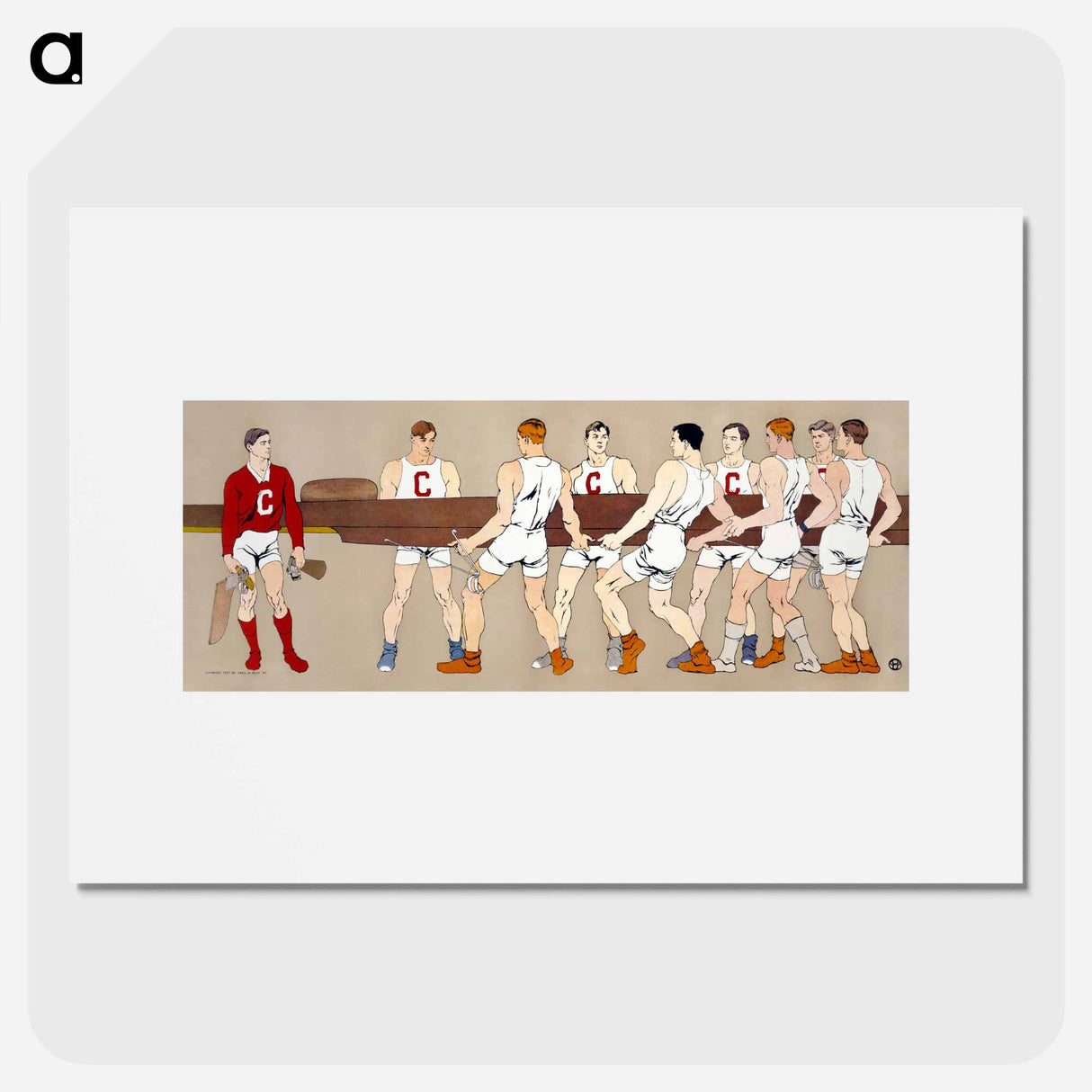 College rowing club - Edward Penfield Poster.